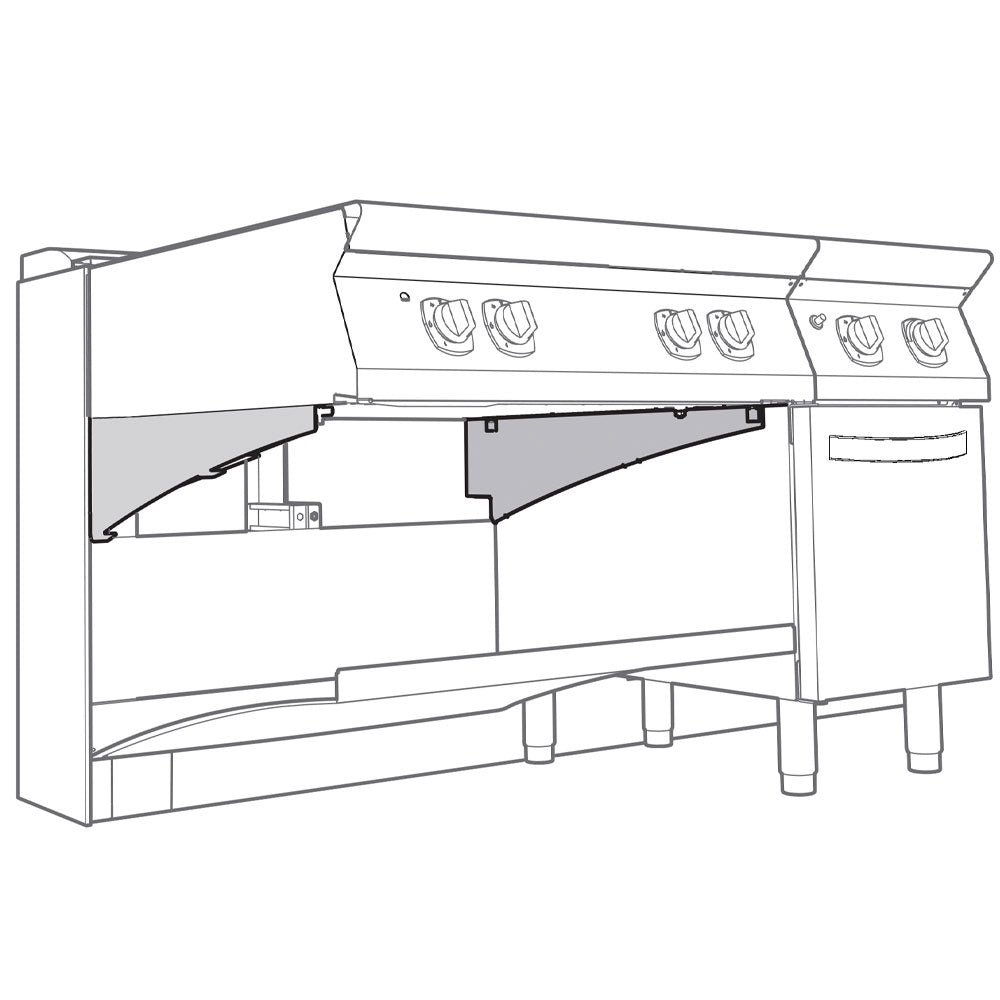 2 understøtninger til "TOP"-elementet