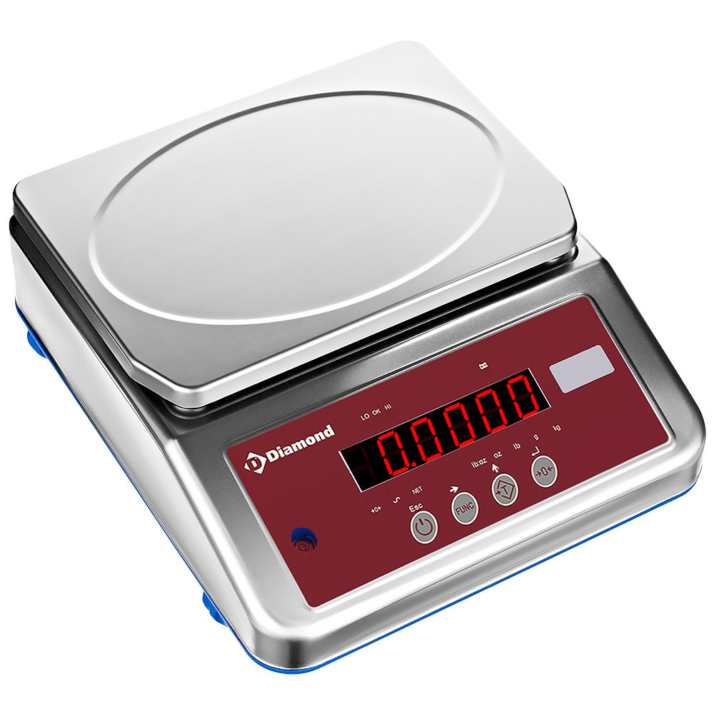 Elektronisk vægt i rustfrit stål, 8 kg x 0,5 g