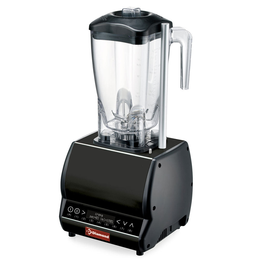 Professionel blender, firkantet glas 2 liter, variabel hastighed, programmerbar