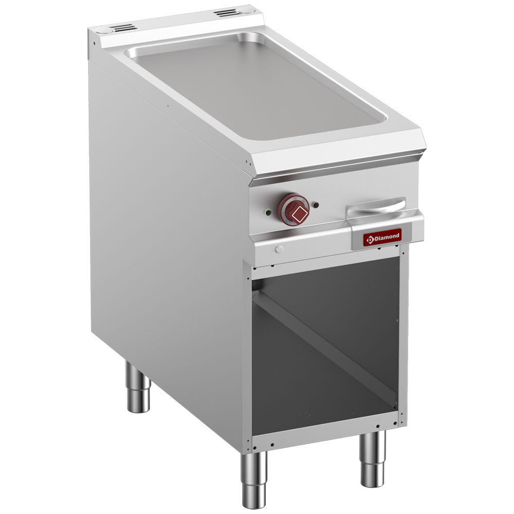 Elektrisk stegeplade, modul 1/2, åbent skab