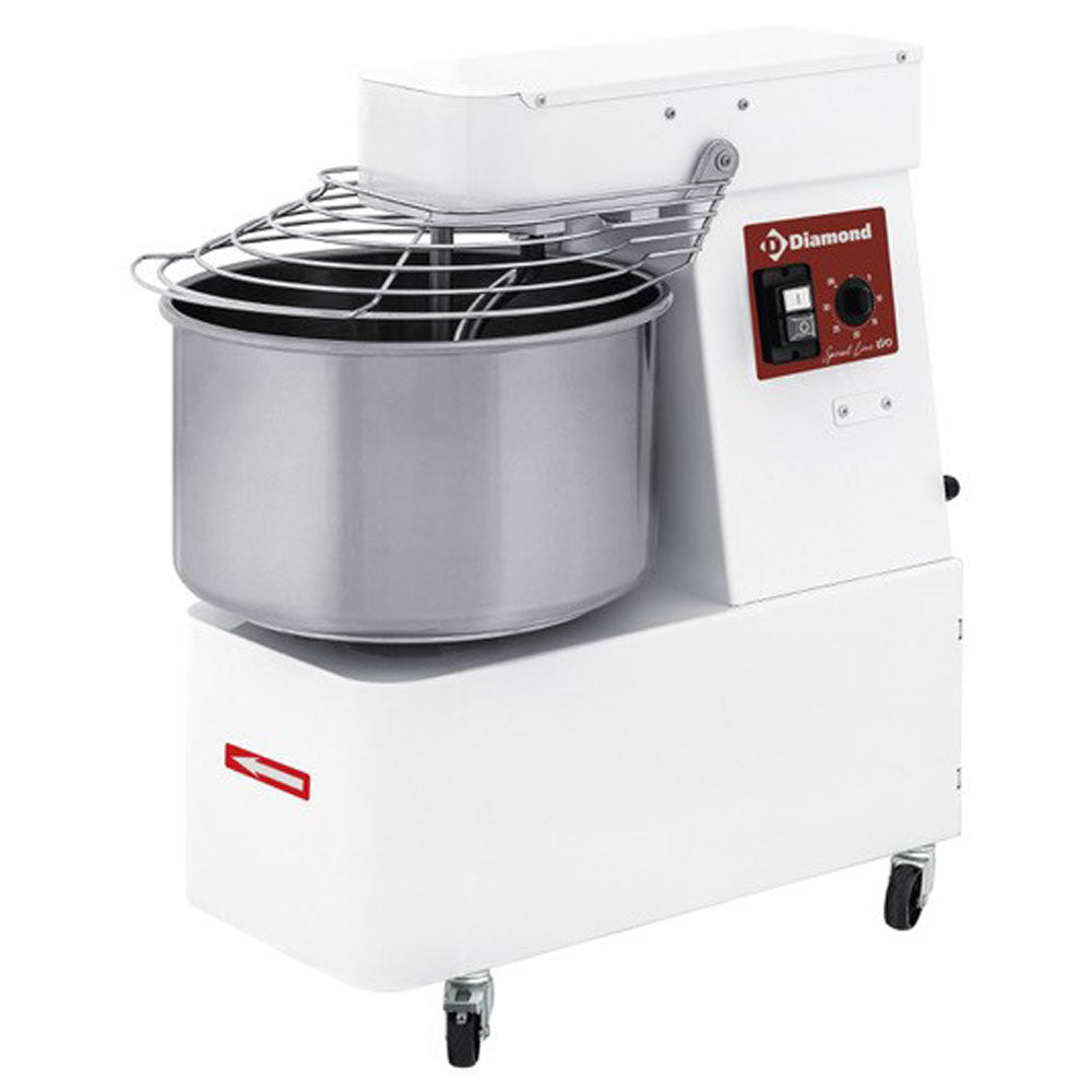 Dejælter / røremaskine 22 liter, timer, på hjul