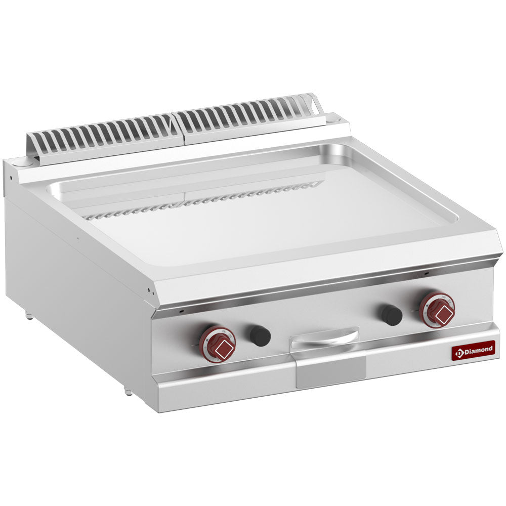 Gas stegeplade glat hårdforkromet plade, modul 1/1 -Top-