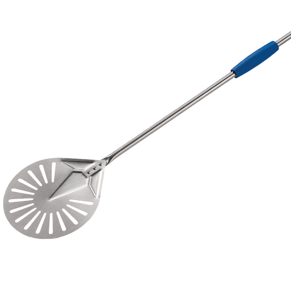 Lille rund skovl i rustfrit stål Ø 200 mm perforeret