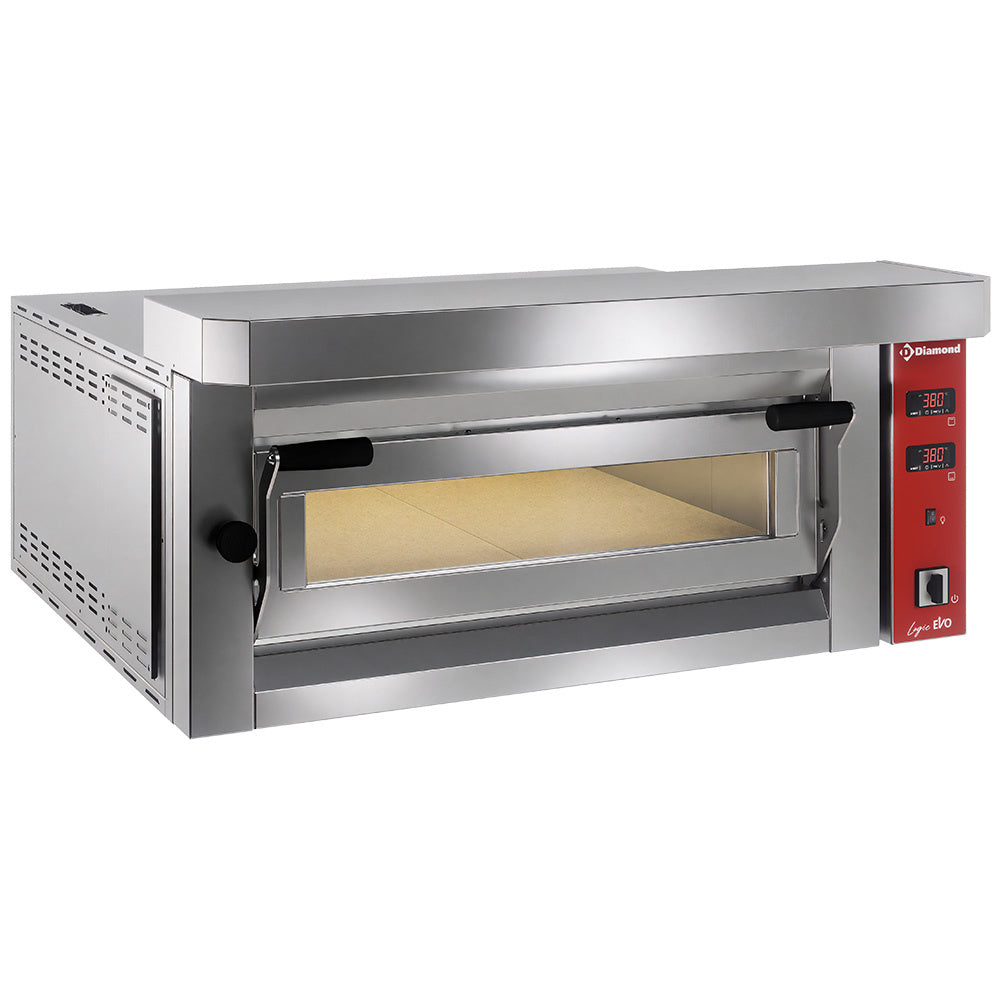 Elektrisk pizzaovn, 4 pizzaer 350 mm - FULDSTÆNDIG STENUTVÆRK