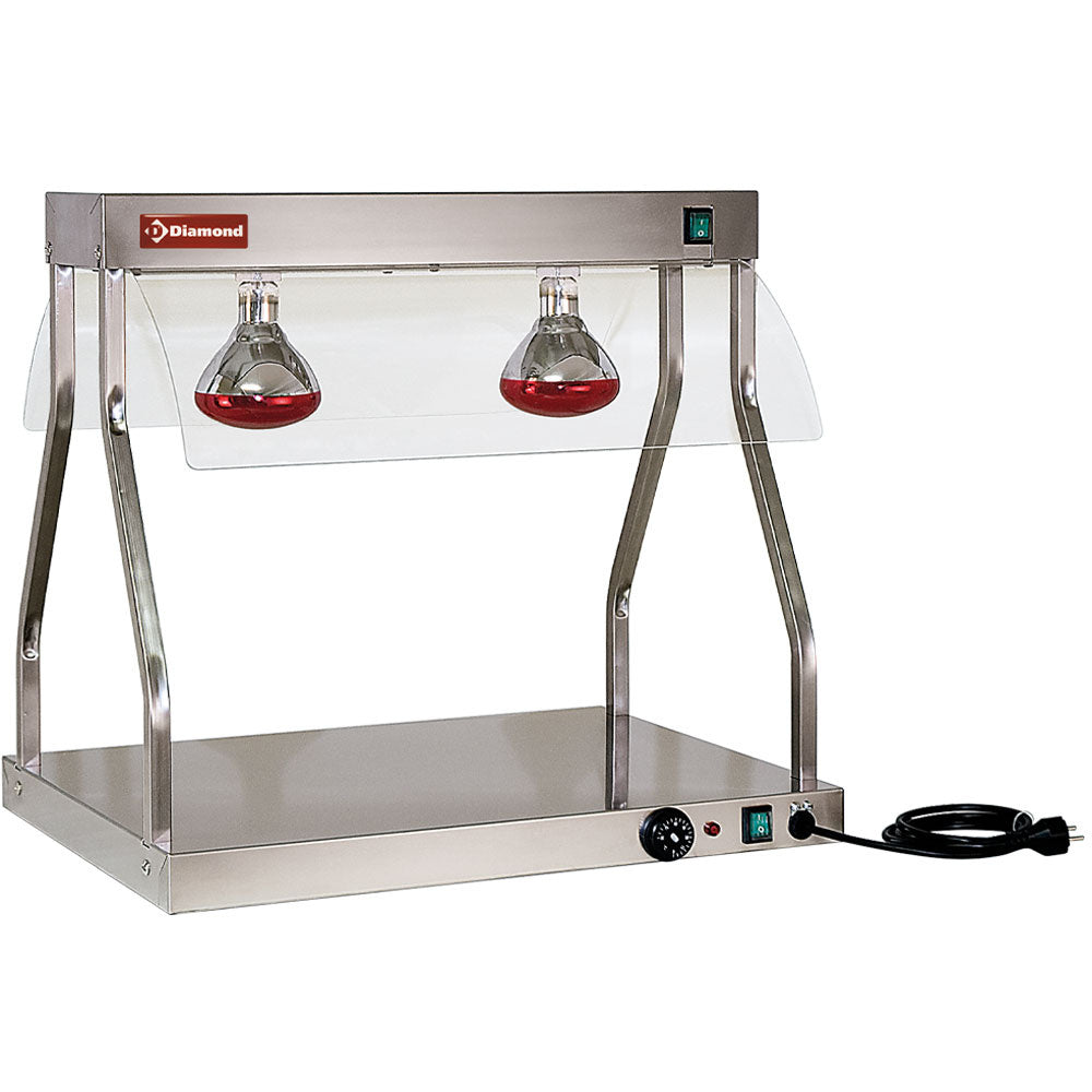 Varmebro og top, infrarøde lys (2x 250 W)