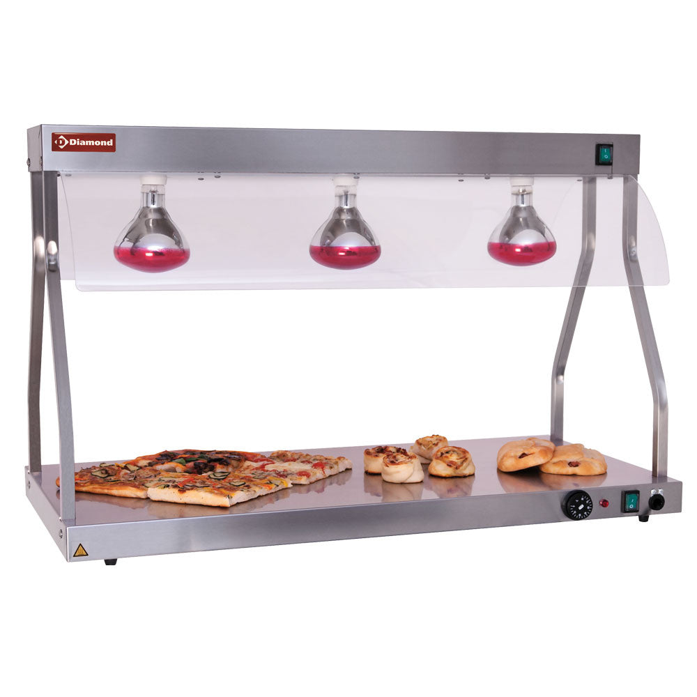 Varmebro og top, infrarøde lys (3x 250 W)