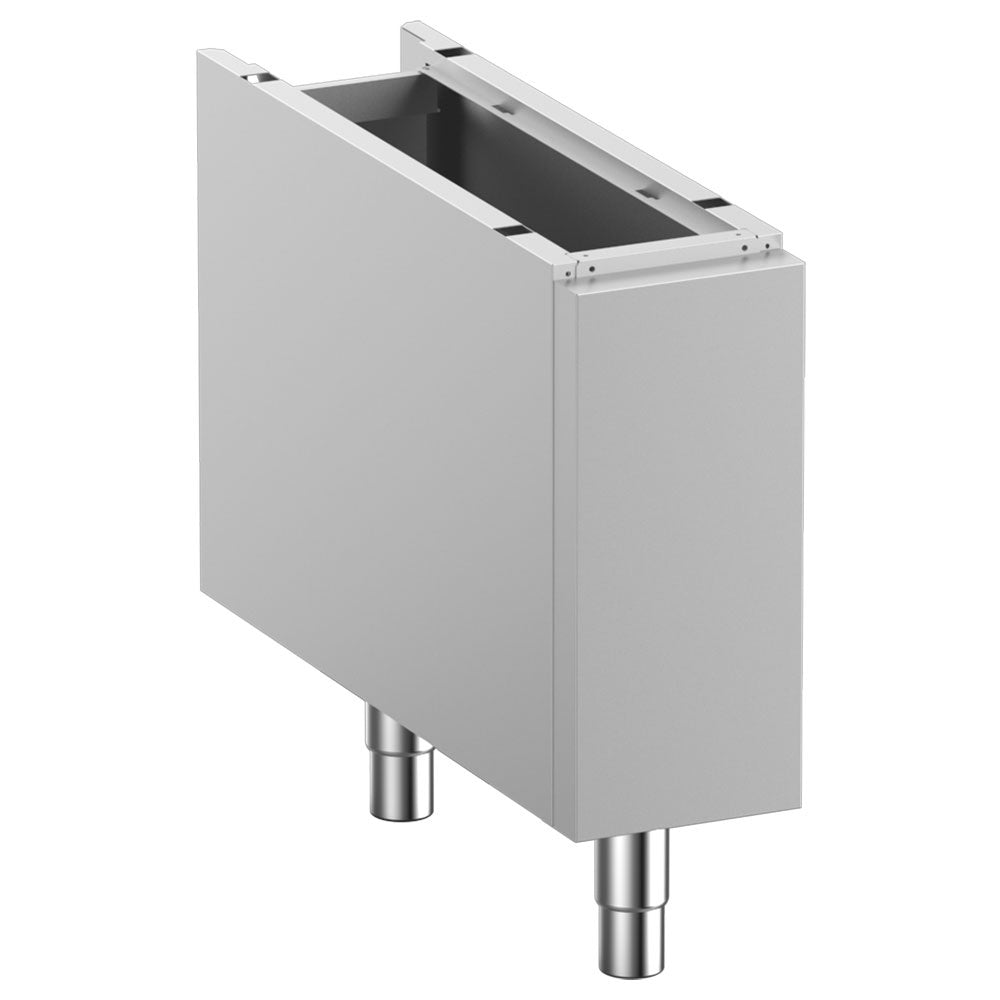 Lukket base på aftagelige fødder i rustfrit stål