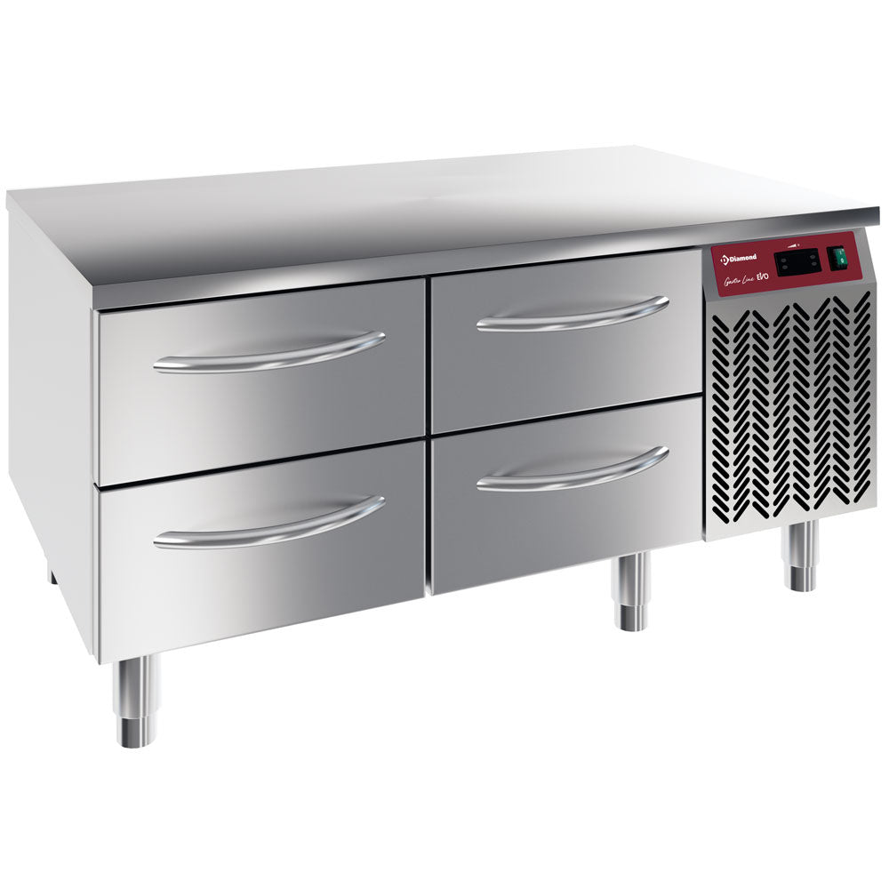 Kølebord, 4x1/2 skuffer GN 1/1-h 100 mm