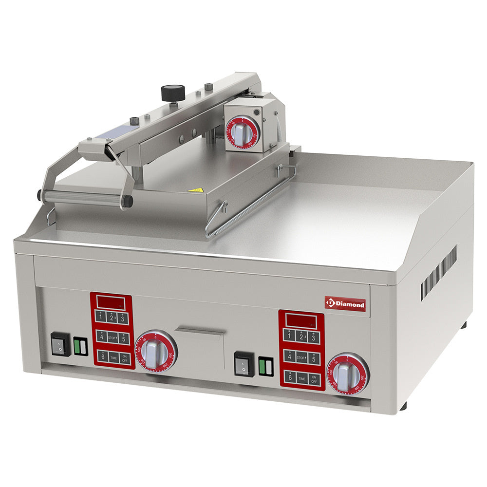 Glat, forkromet burgergrill, 3x 230/1V