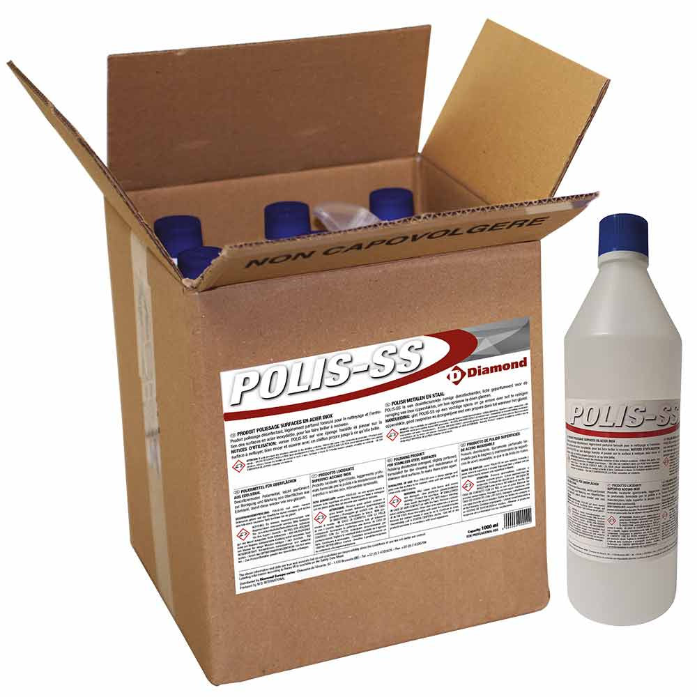 Polering af produktoverflade i rustfrit stål 4 fl. x 1 kg