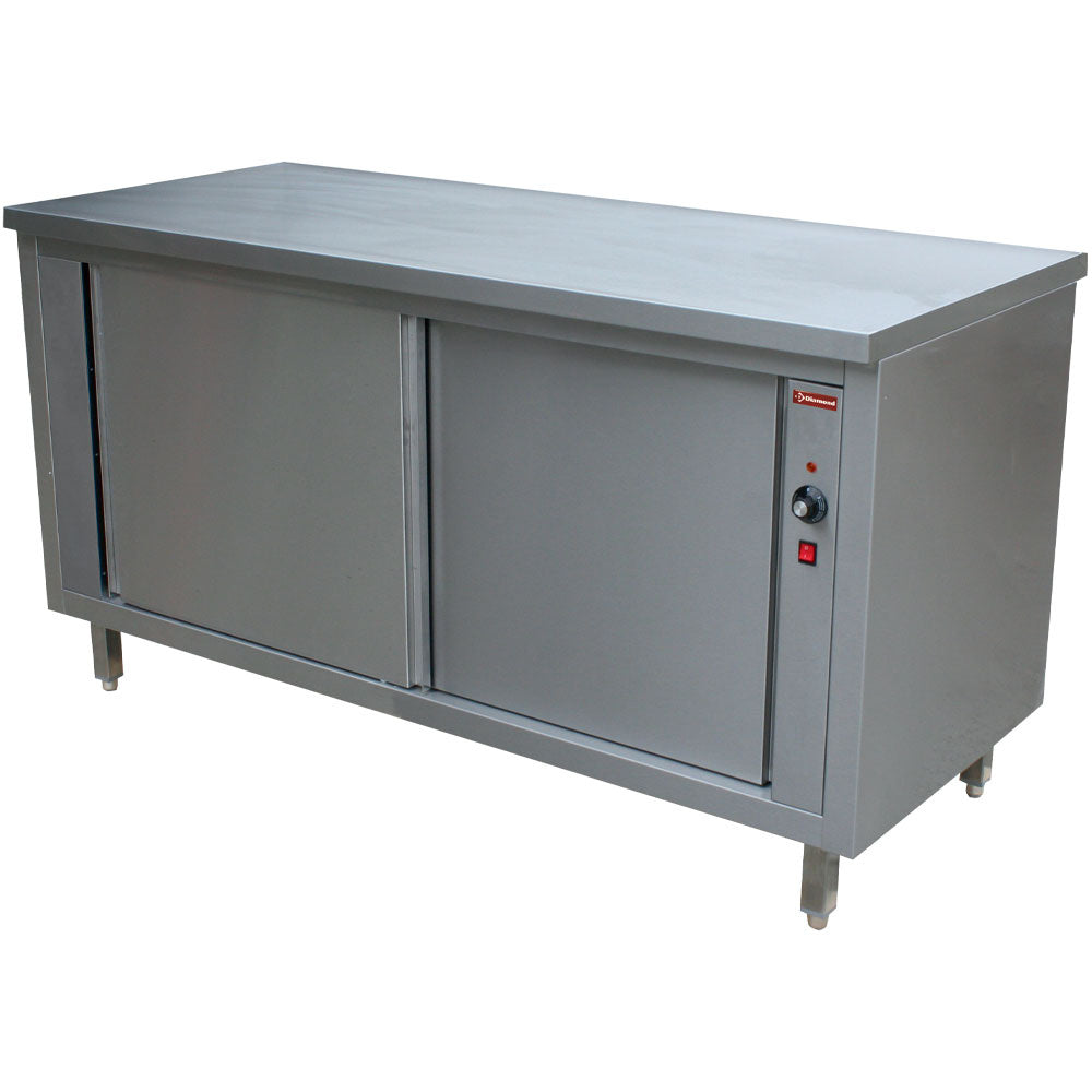 Varmeskab med 2 skydedøre