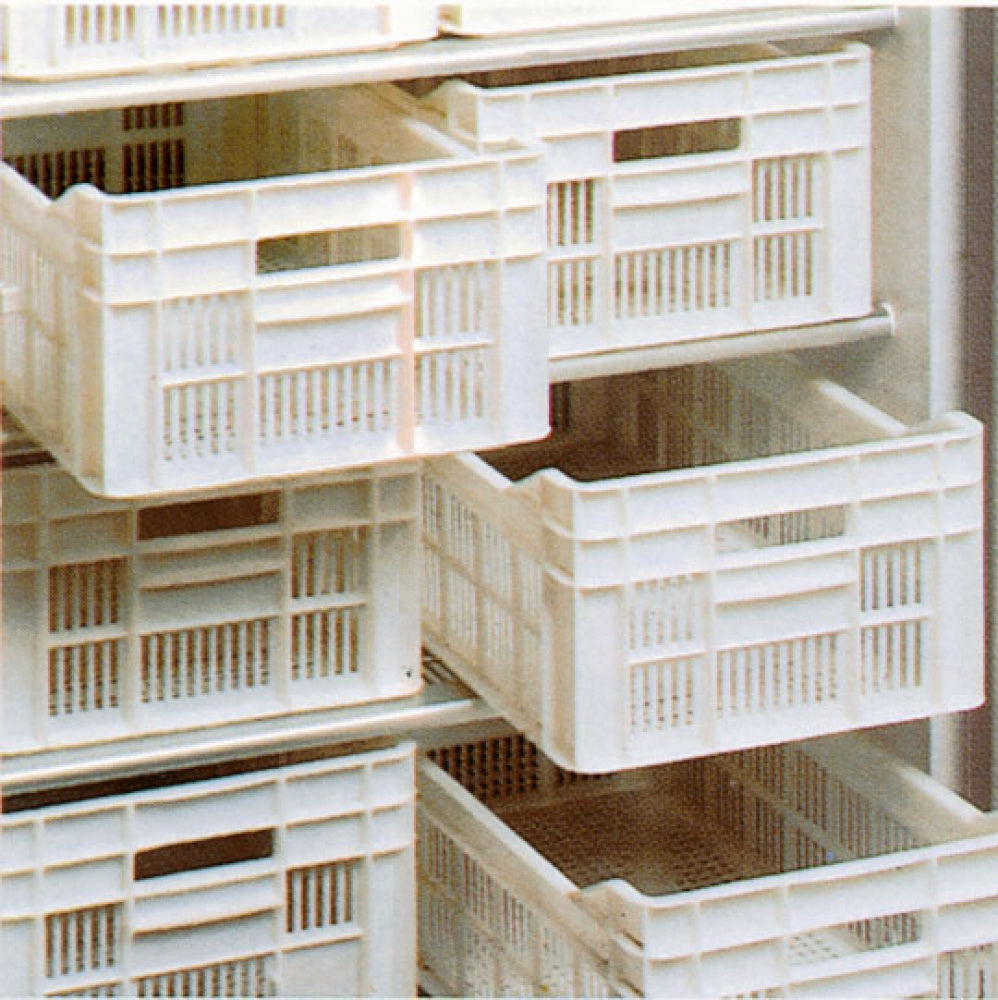 Sæt bestående af 7 polyethylenbakker 500x300xh175 mm