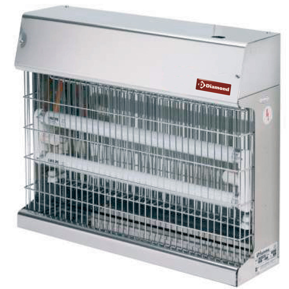 Insektbekæmper, vægmonteret version i rustfrit stål