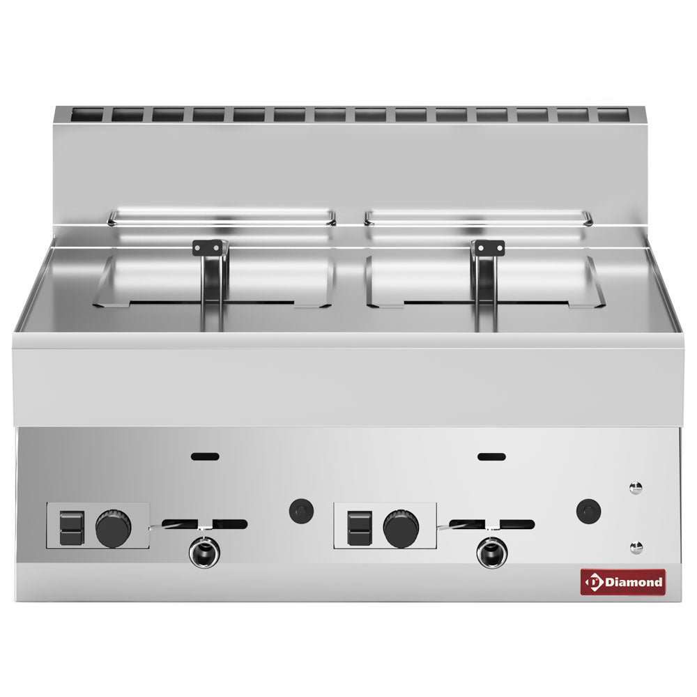 Friture, gas - med 2 kurve à 8 liter -Top-