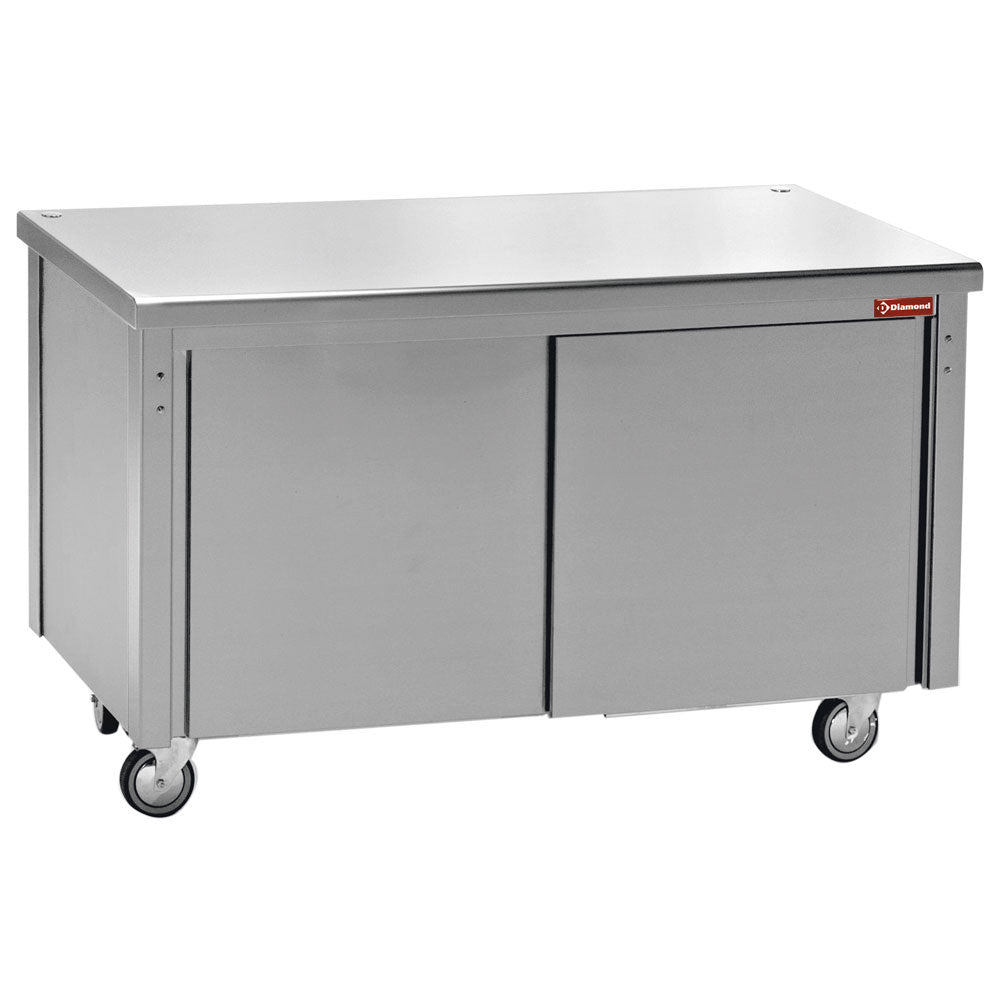 Neutralt skabselement, skydedøre 4x GN 1/1