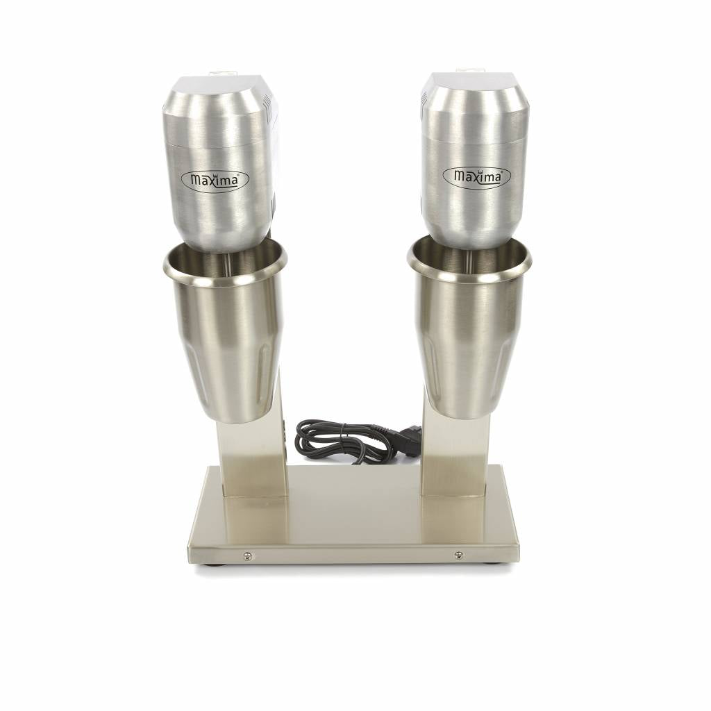 Milkshake mixer - 2 x 2L - 2 kopper - 2 hastigheder