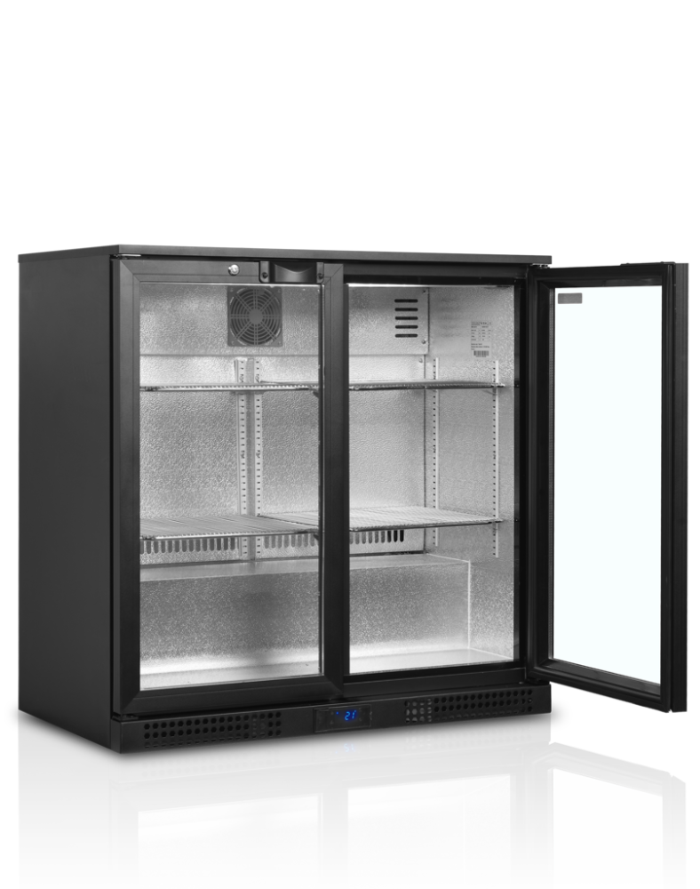 Backbar / Bar køleskab - 2 glaslåger - BA21H
