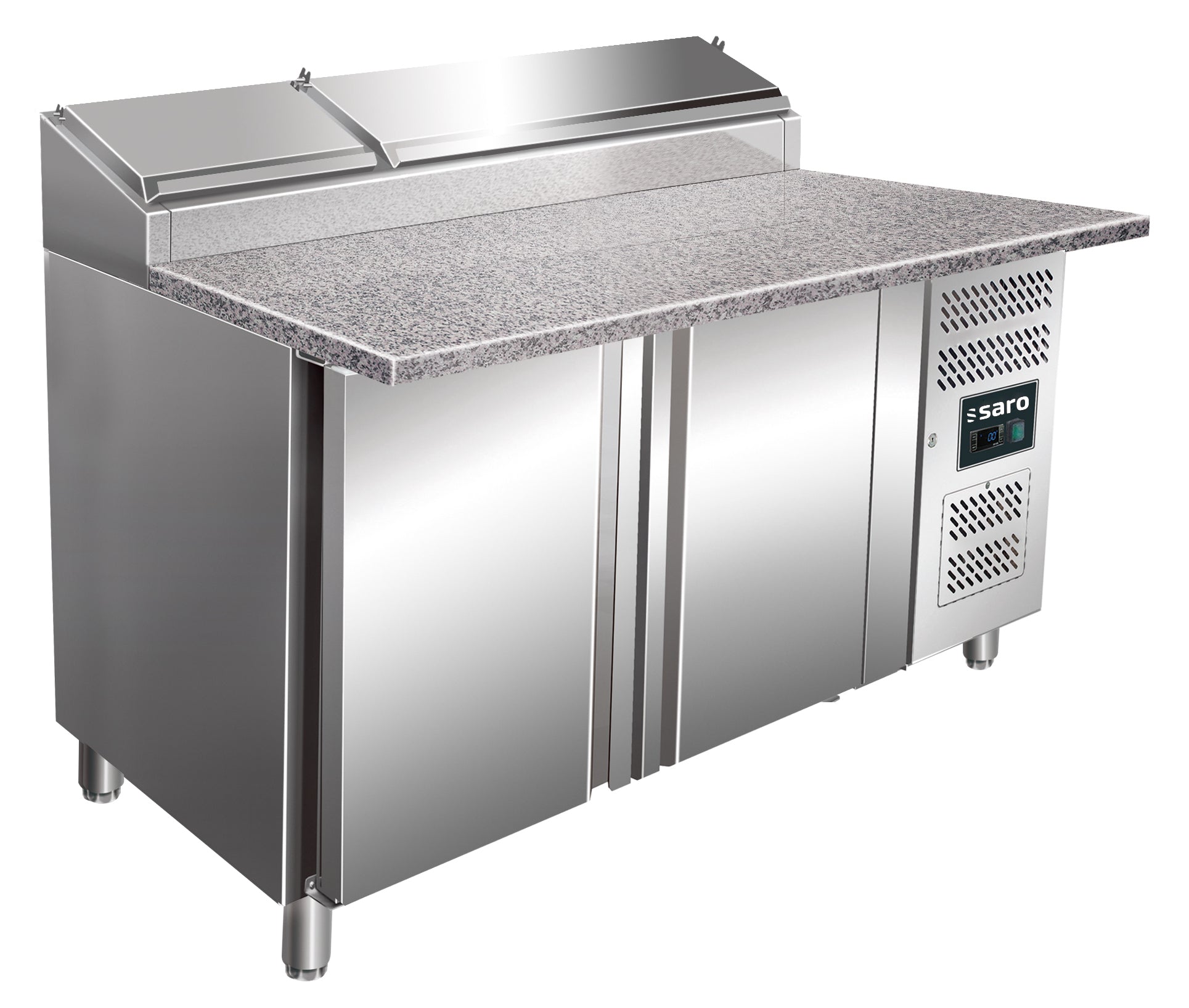 SARO sandwichbord med 2 låger, granitbordplade - 1/3 GN model SH 1500