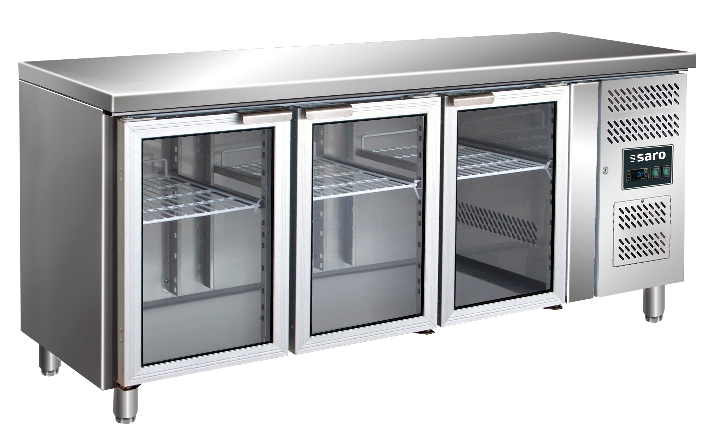 SARO Ventileret kølebord med 3 glaslåger model GN 3100 TNG