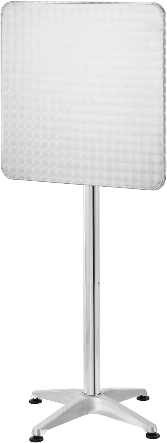 Cafébord - 60x60 cm - stål - sammenklappeligt - 2 stk.