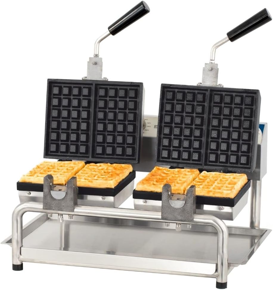 Dobbelt vaffeljern 180°