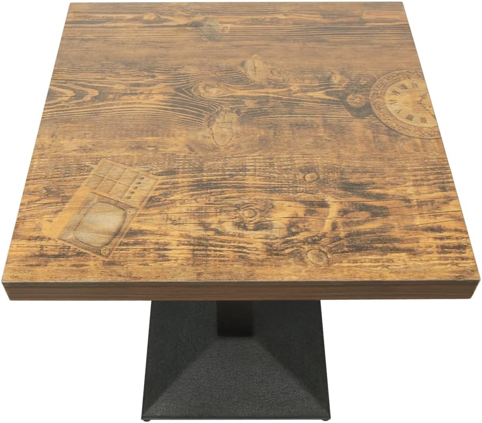 Cafébord - 60x60 cm - sort stel - 2 stk.