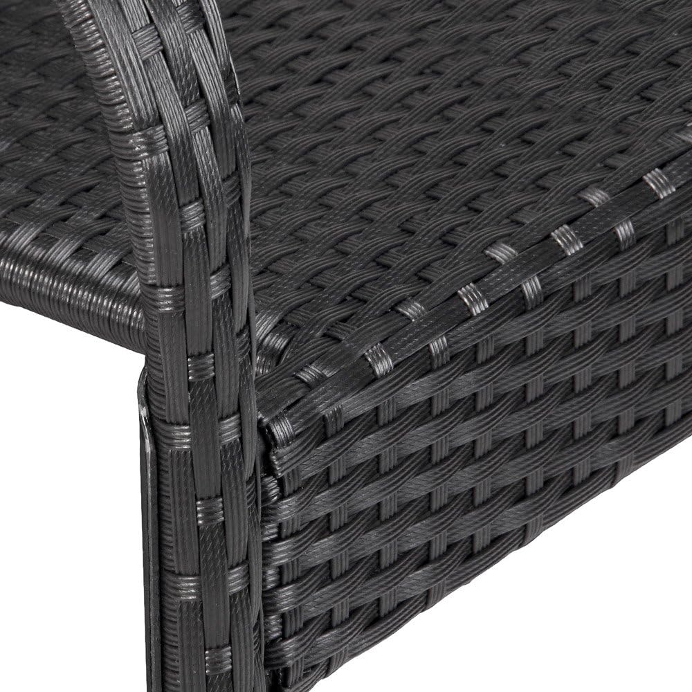 Bistrostole - Sort - Polyratan - 4 stk (findes i flere farver)