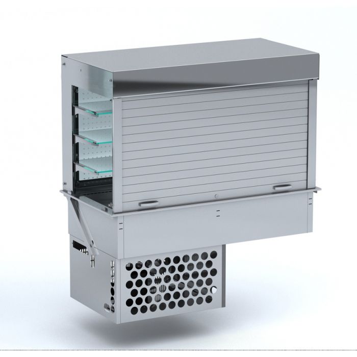 INDBYGGET KØLEDE DISPLAY KASSER FIRKANT – MED PERSONIER 4/1 GN