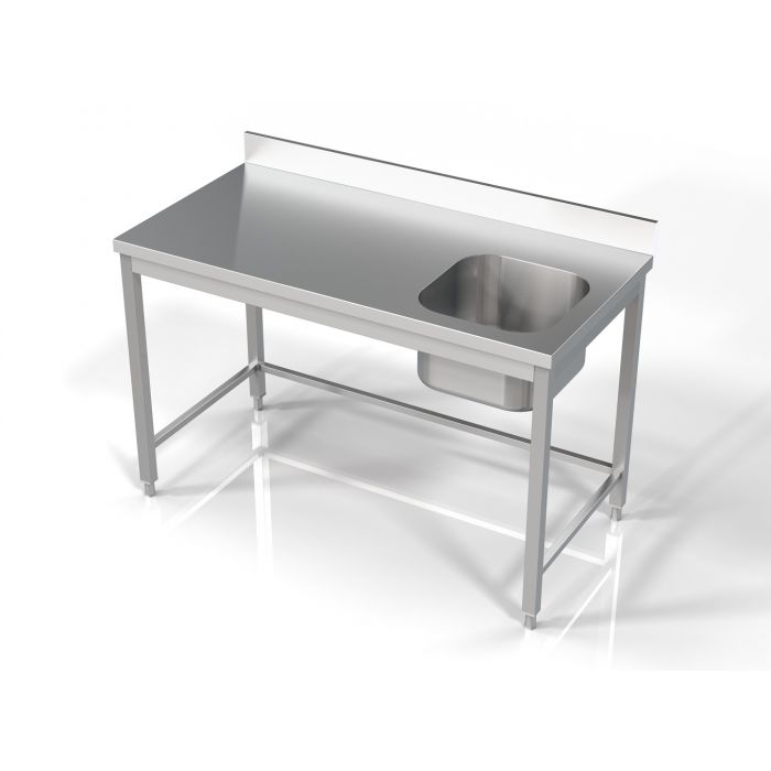 Arbejdsbord med vask - 140 cm