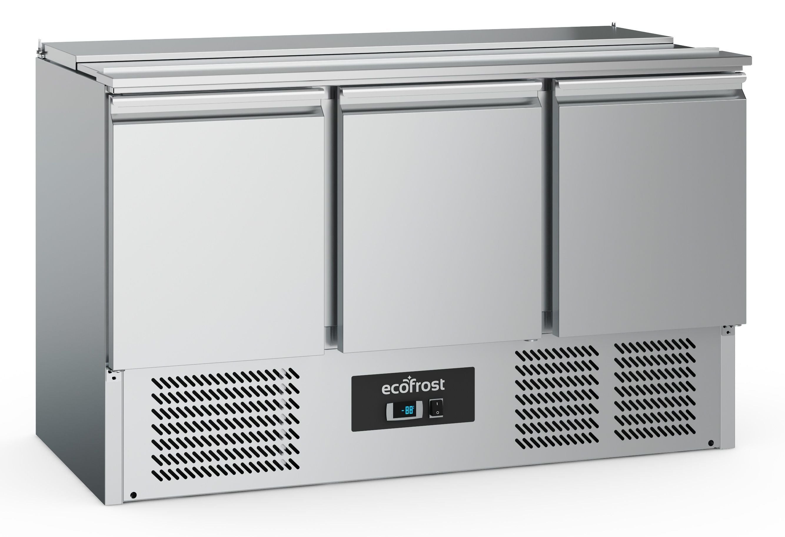 Saladette / Kølebord - 3 låger - 4 x GN 1/1