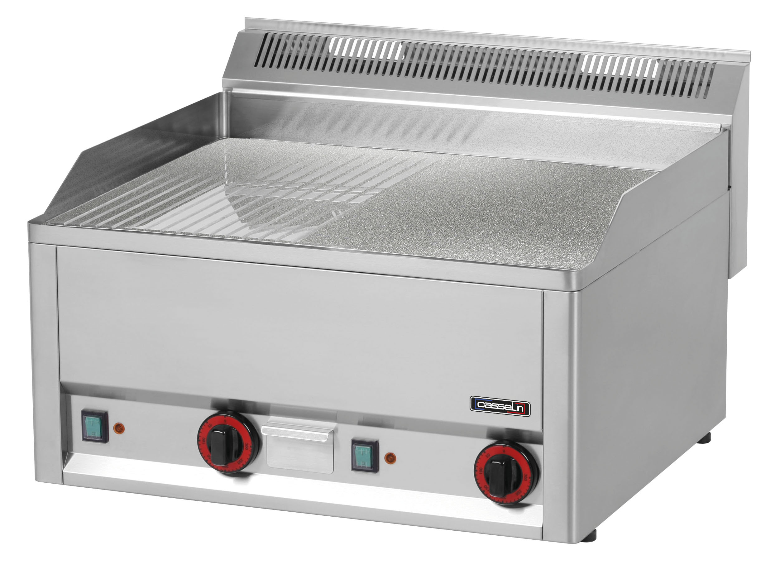 Stegeplade Rillet Textured Chrome 66