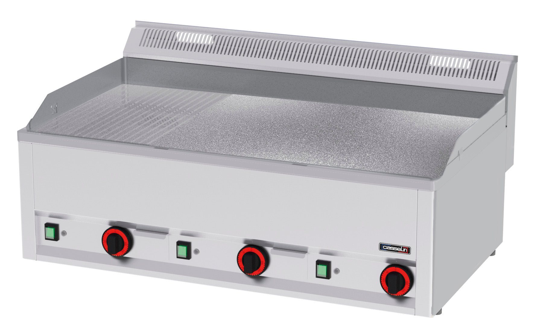 Stegeplade Rillet Textured Chrome 99