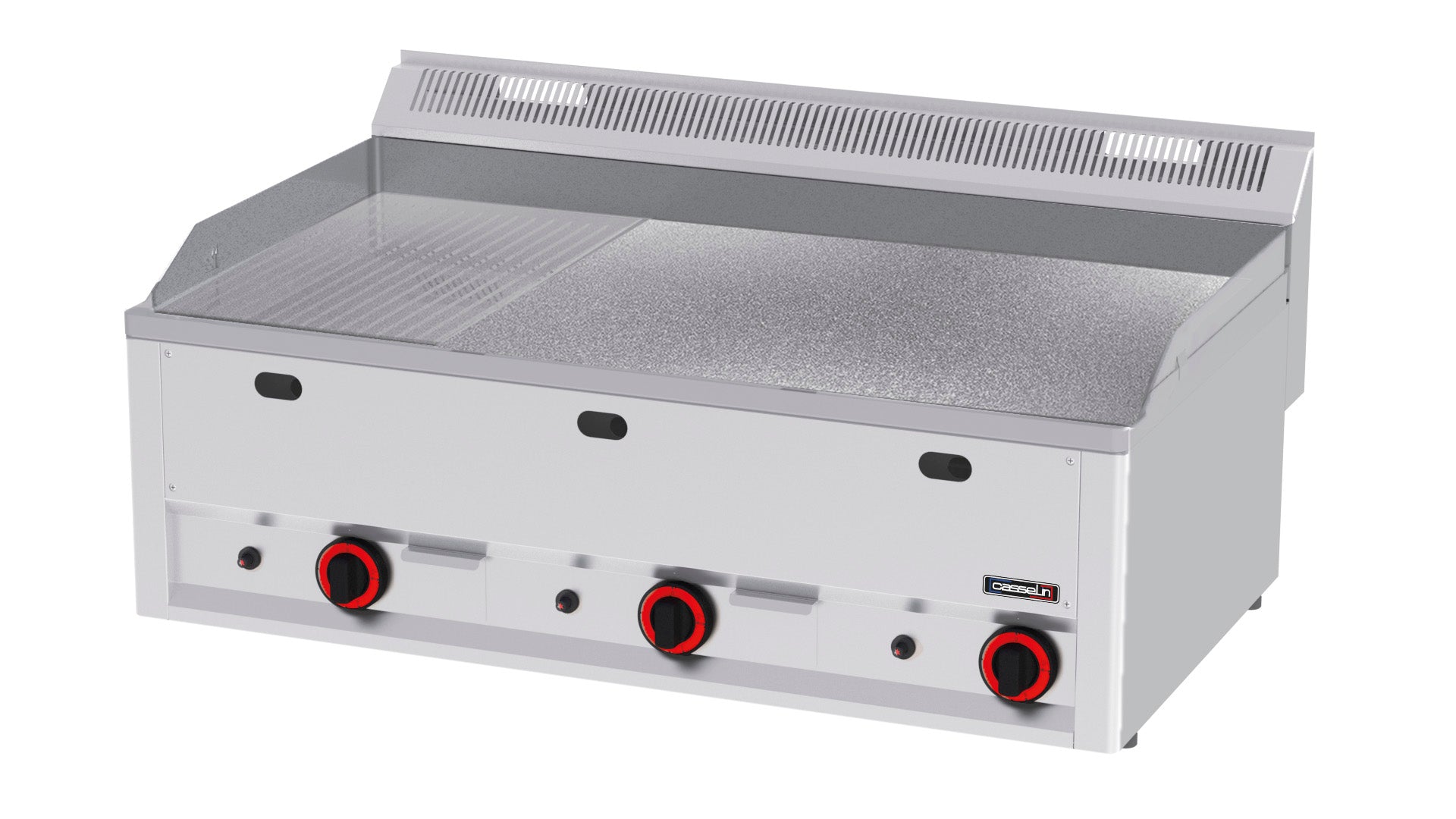 Gasgrillplade Rillet tekstureret krom 99