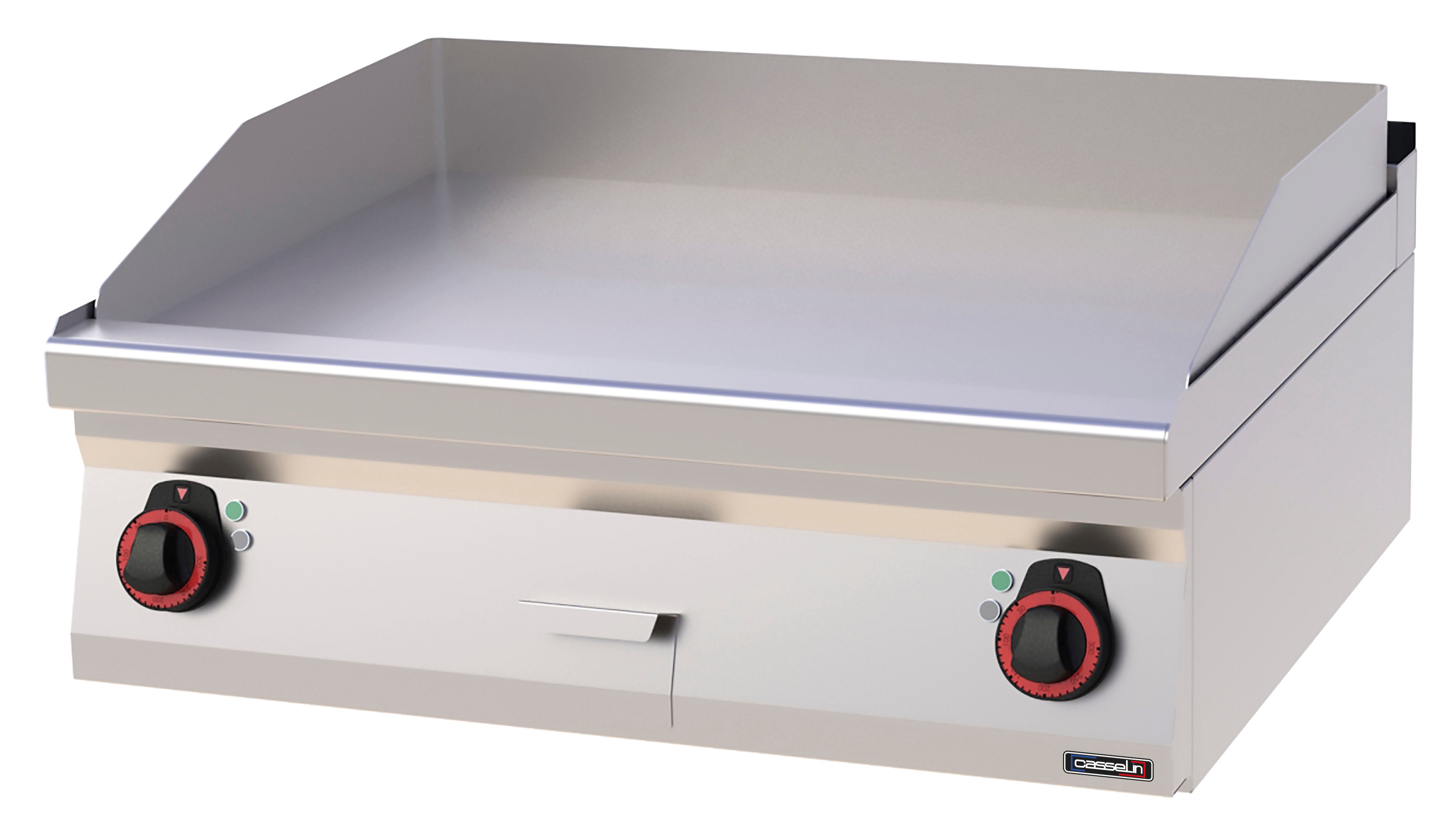 Grillplade Glat krom 80