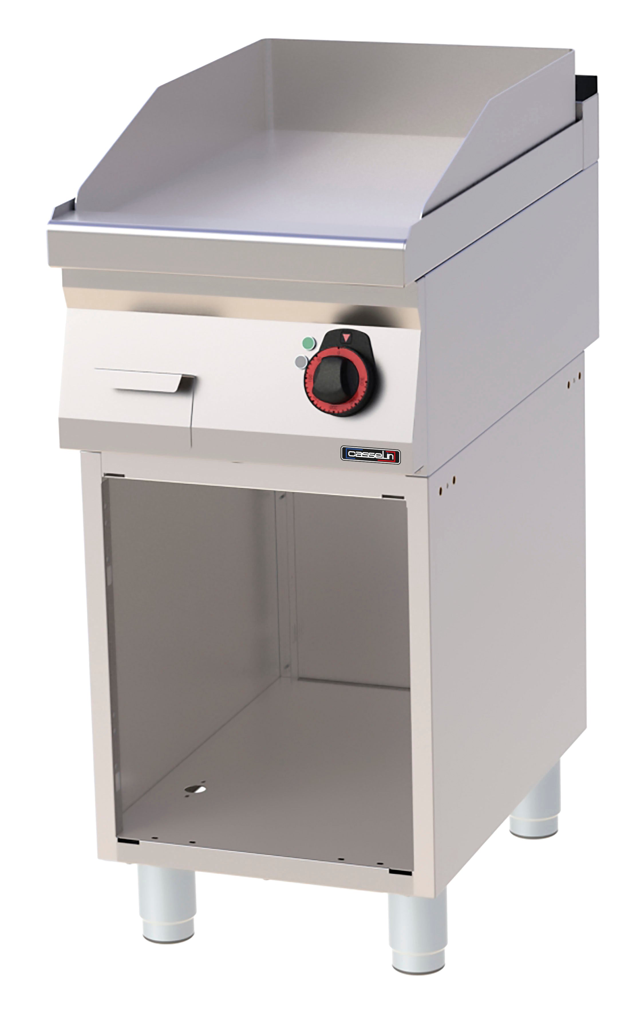 Grillplade Glat Støbejern med åbent skab 40