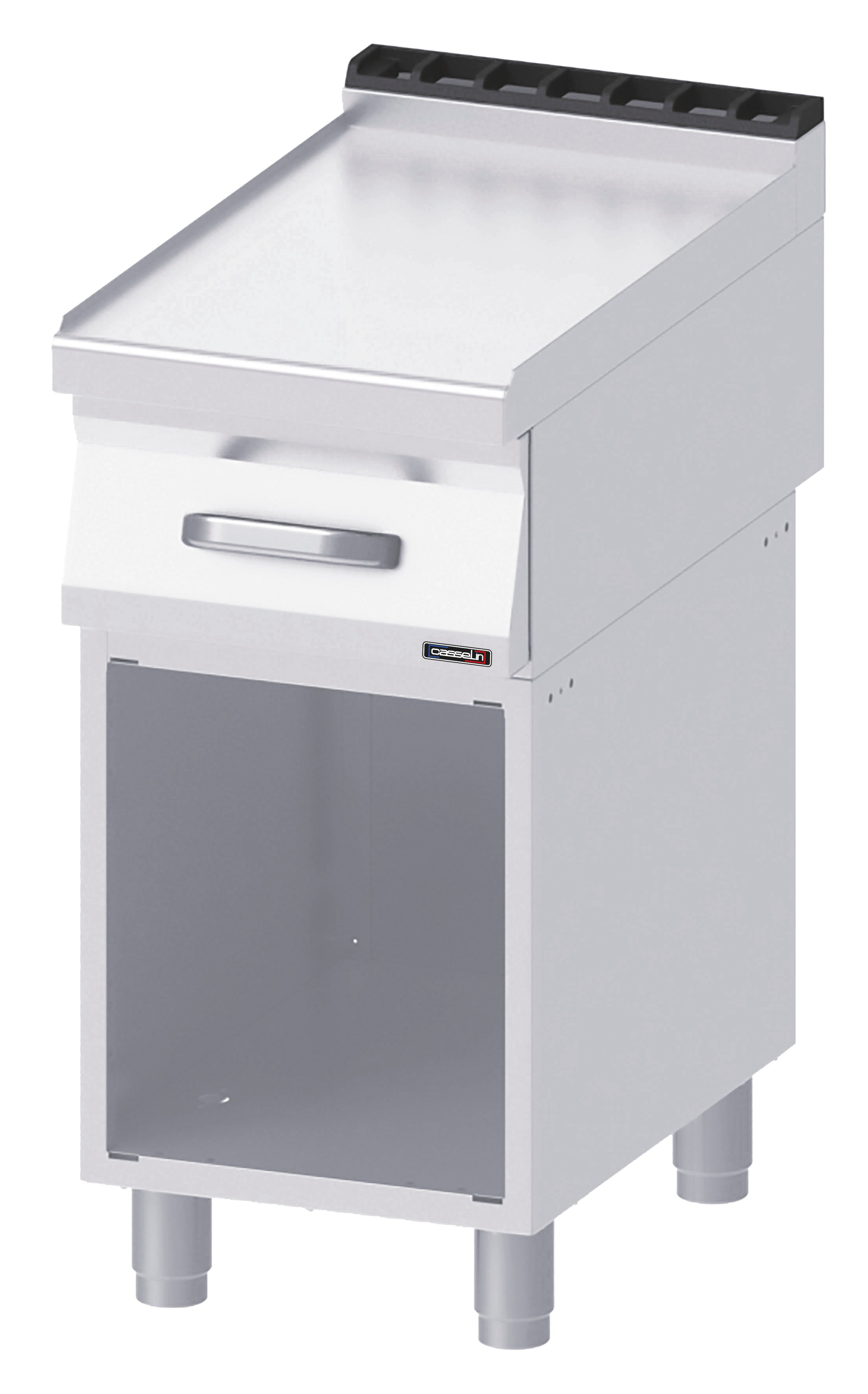 Neutral bordplade 1 skuffe med åbent skab 40