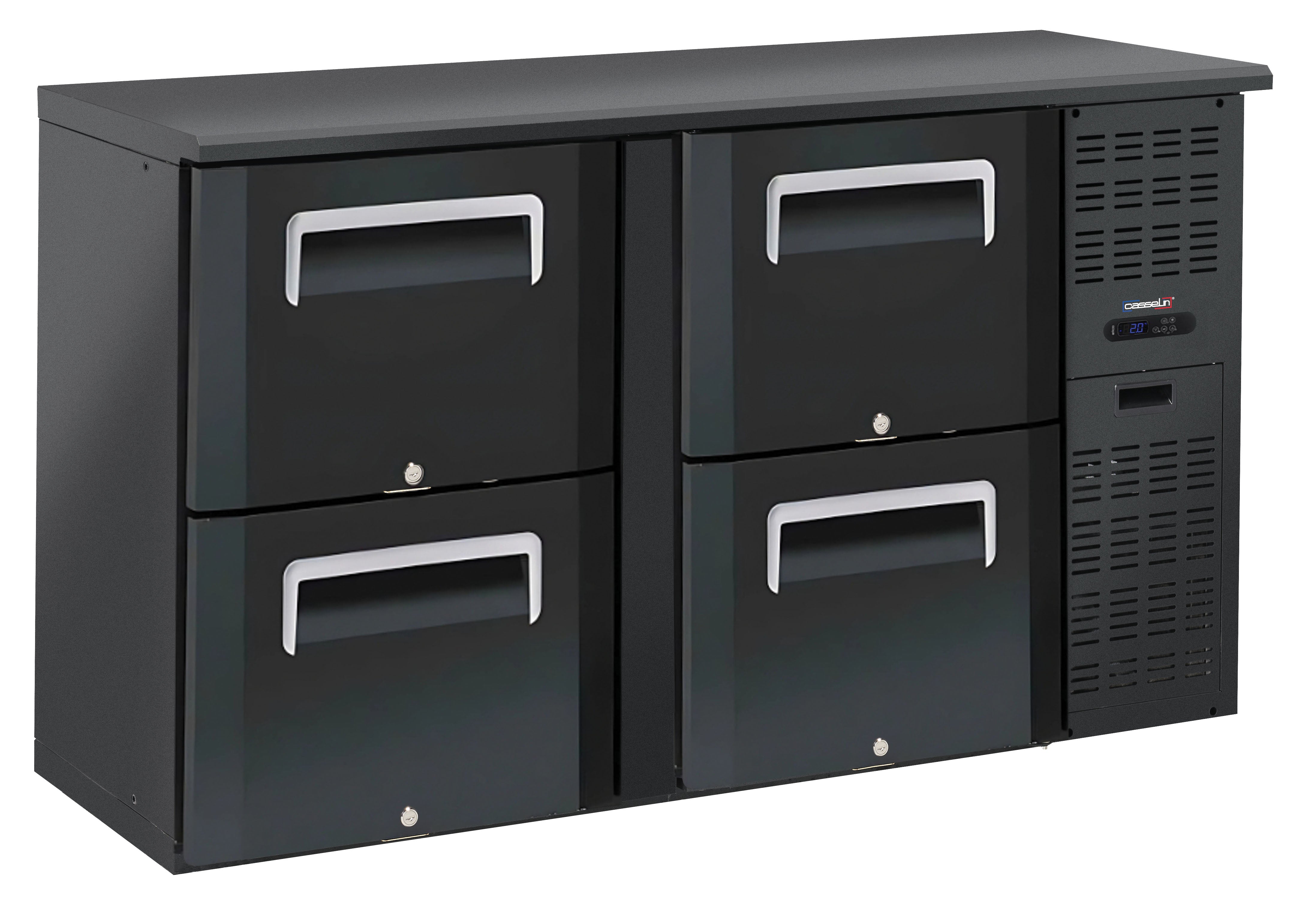 Back bar chiller 2 x 2 skuffer