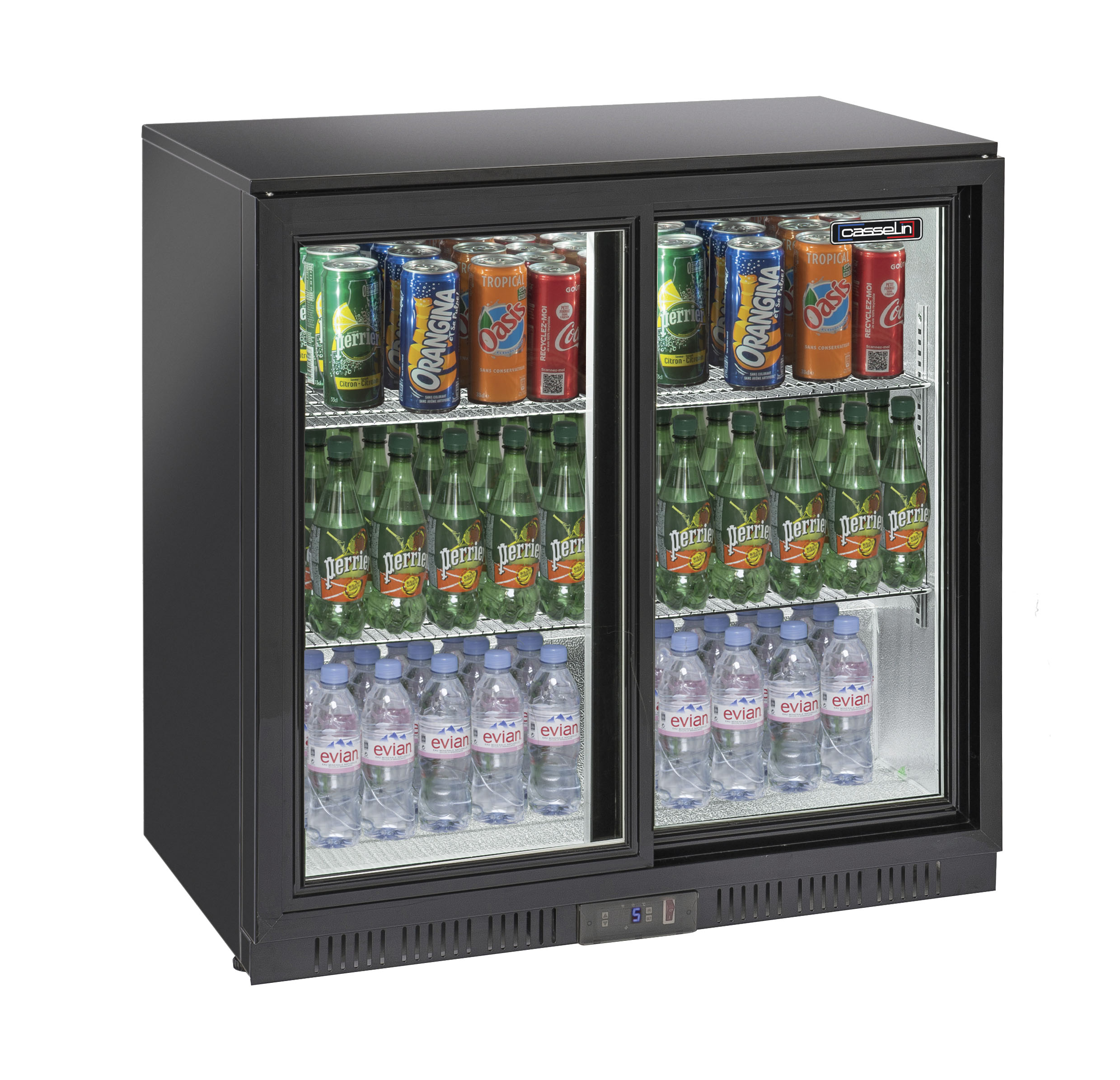 Back bar chiller 2 skydedøre