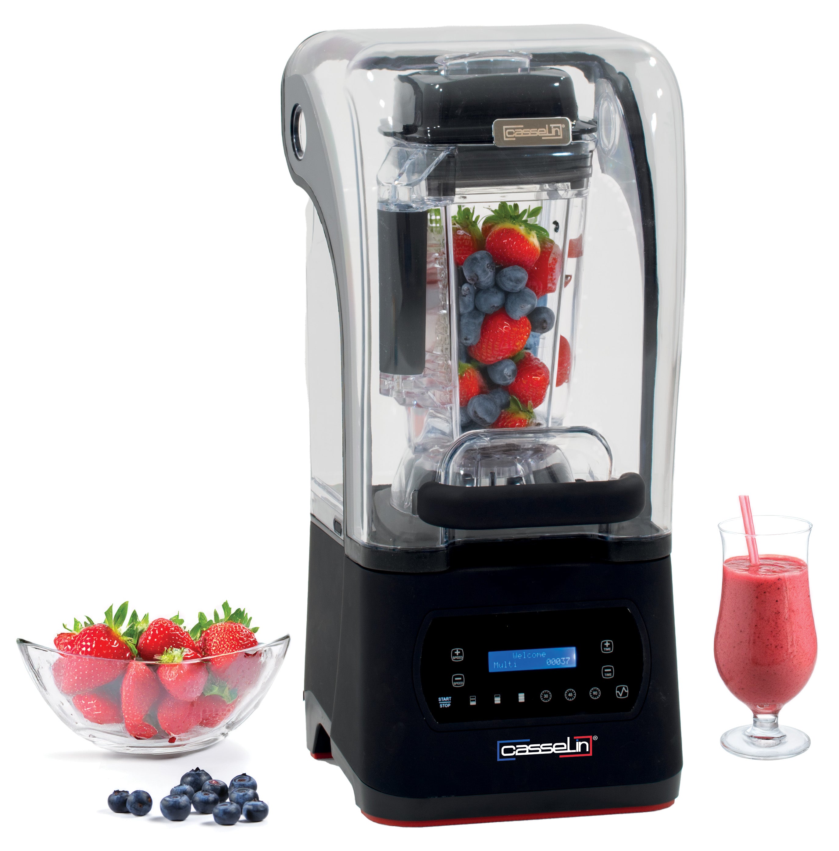Digital blender med lyddæmpende boks 2,5 L