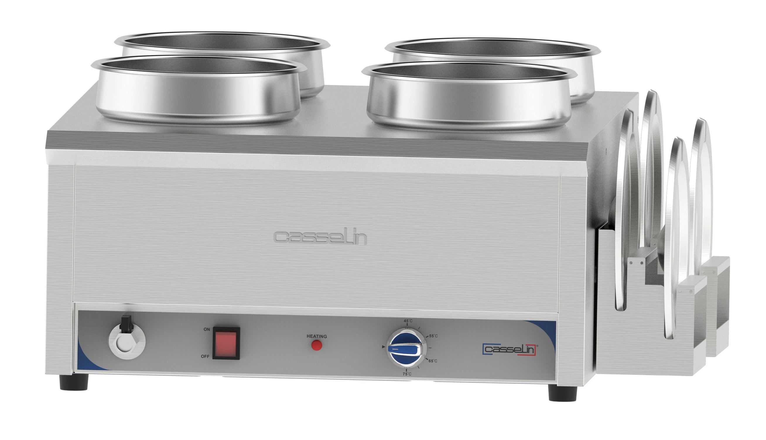 Bain-marie vand opvarmet til sauce 4 x 7,5 L