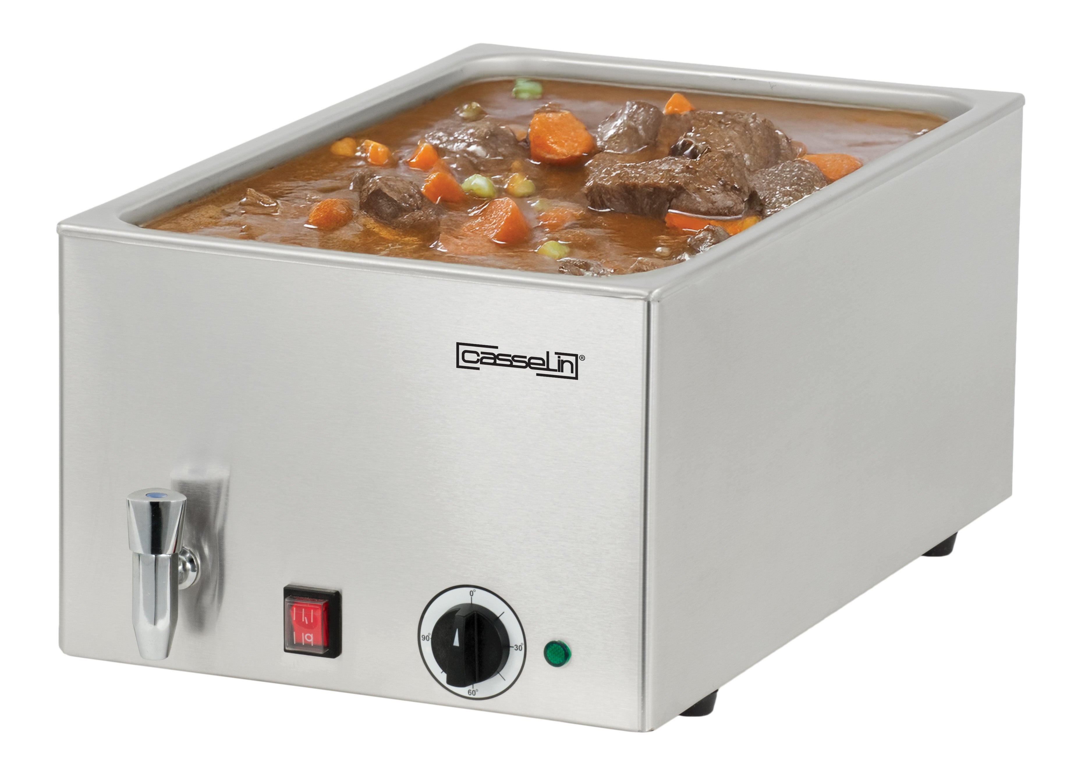 Bain-marie med afløbshane