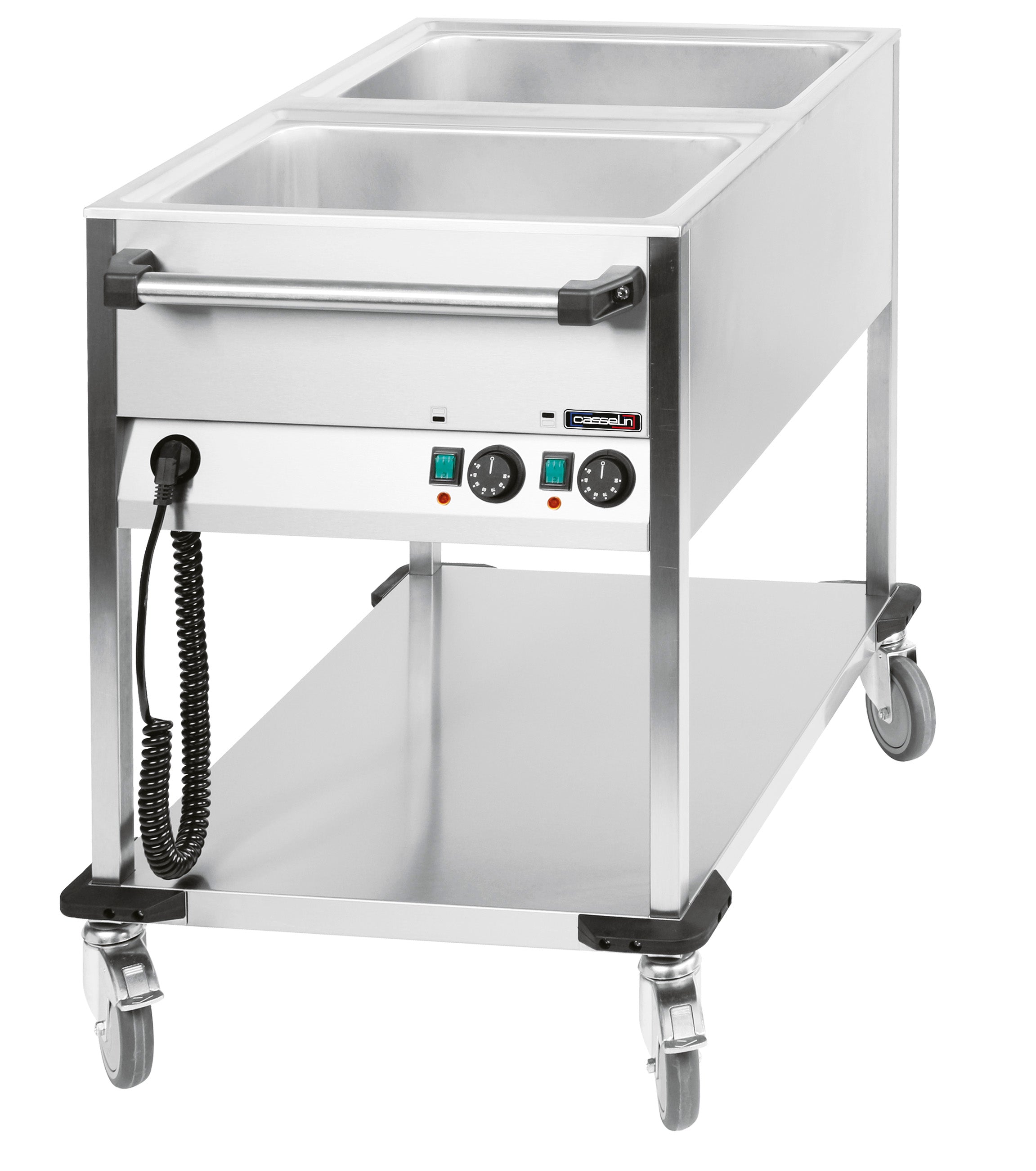 Bain-marie vogn vandopvarmet 2 x GN 1/1