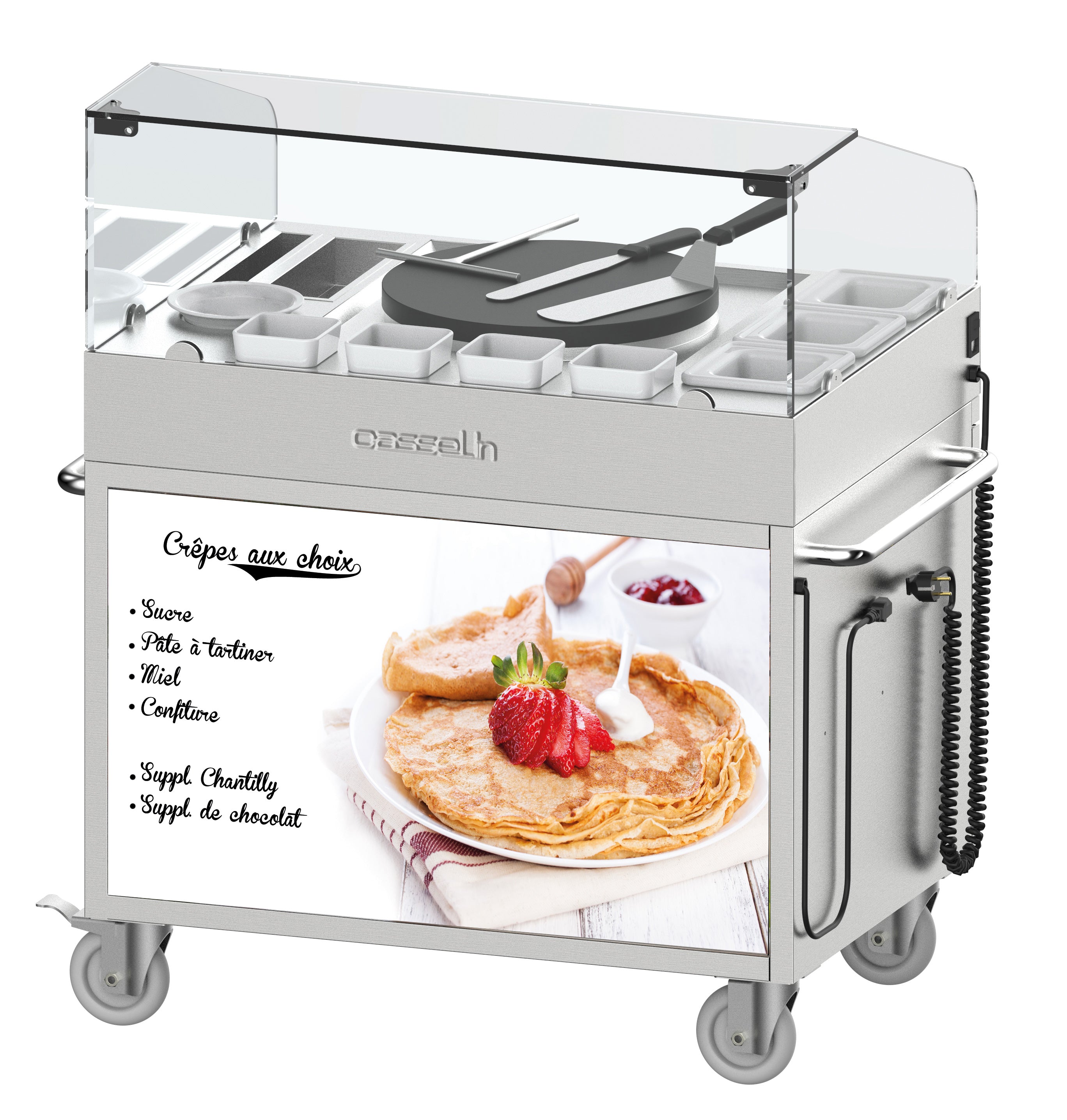 Elektrisk crepe maker vogn 40 - indbygget