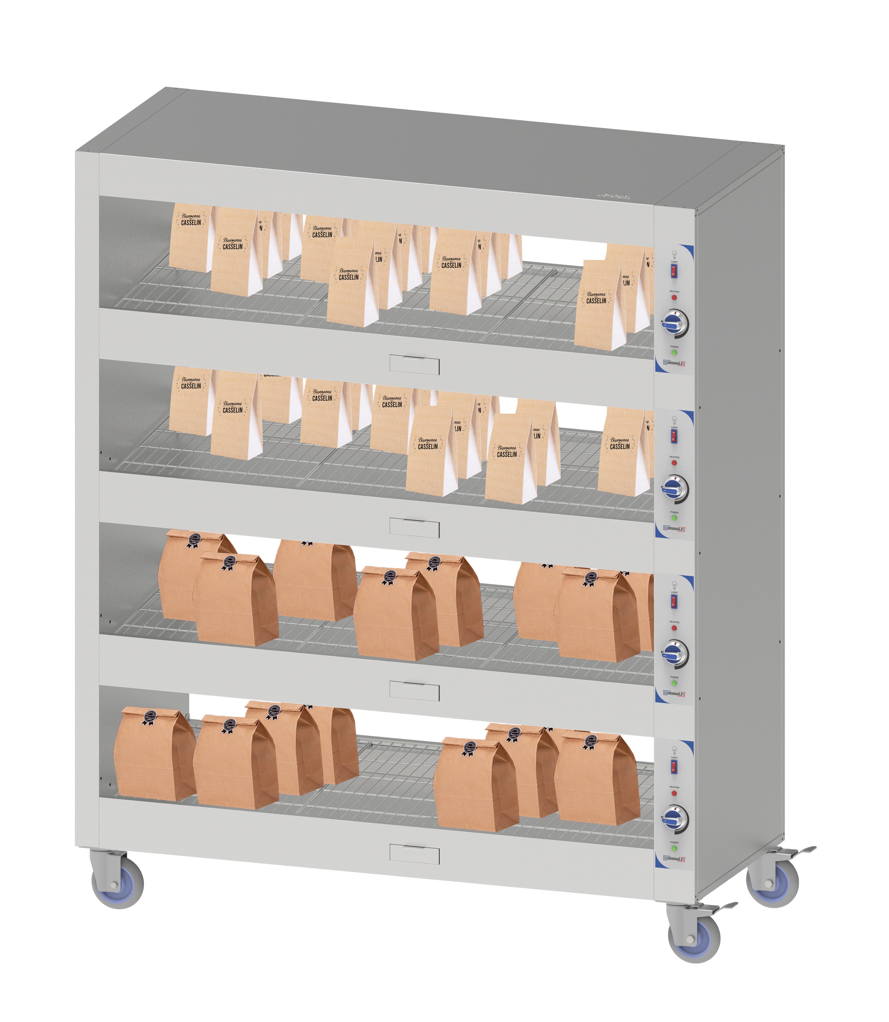 Mobil opvarmet hylde 180