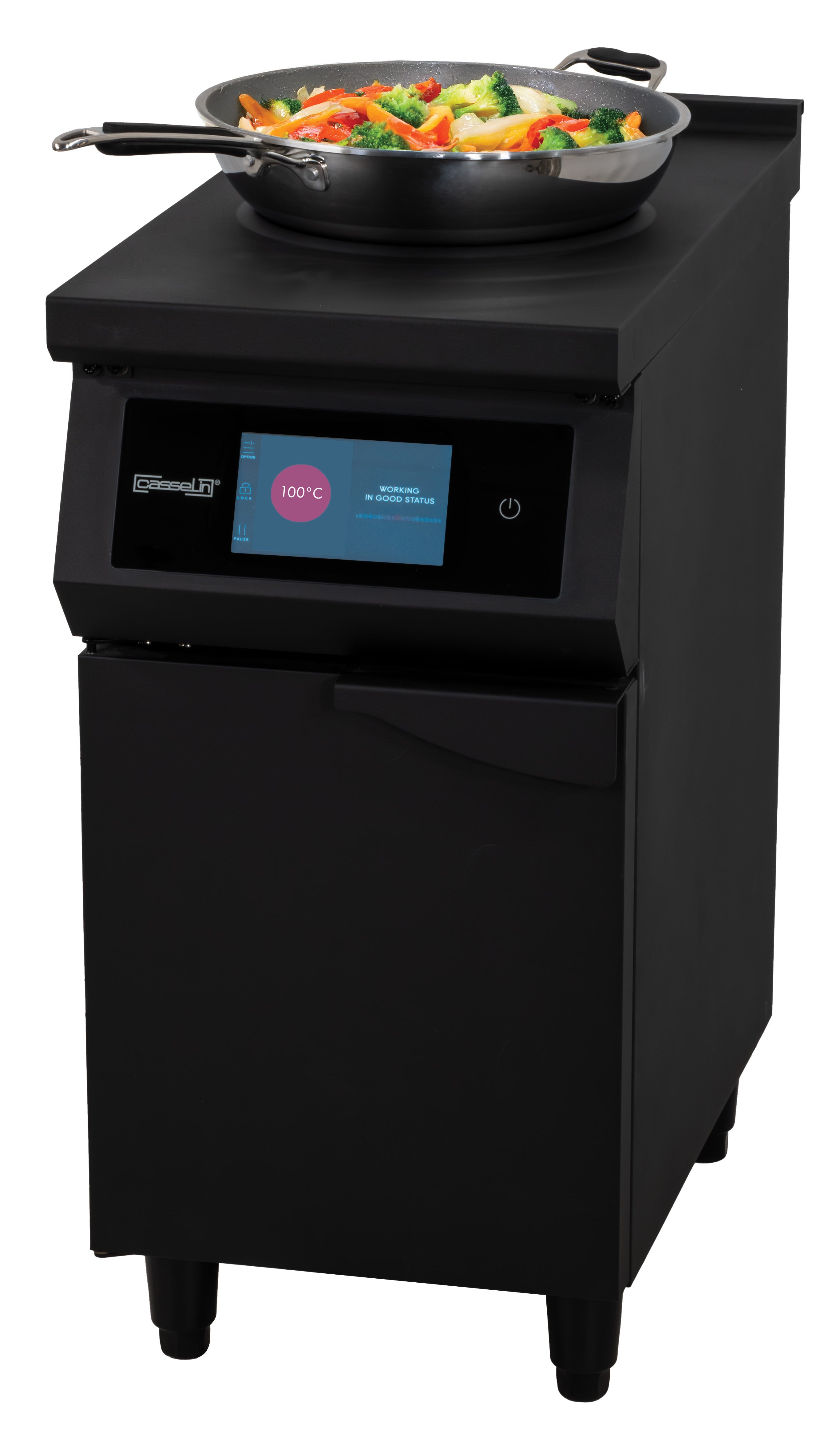 Induktionskomfur til wok 400 Sort