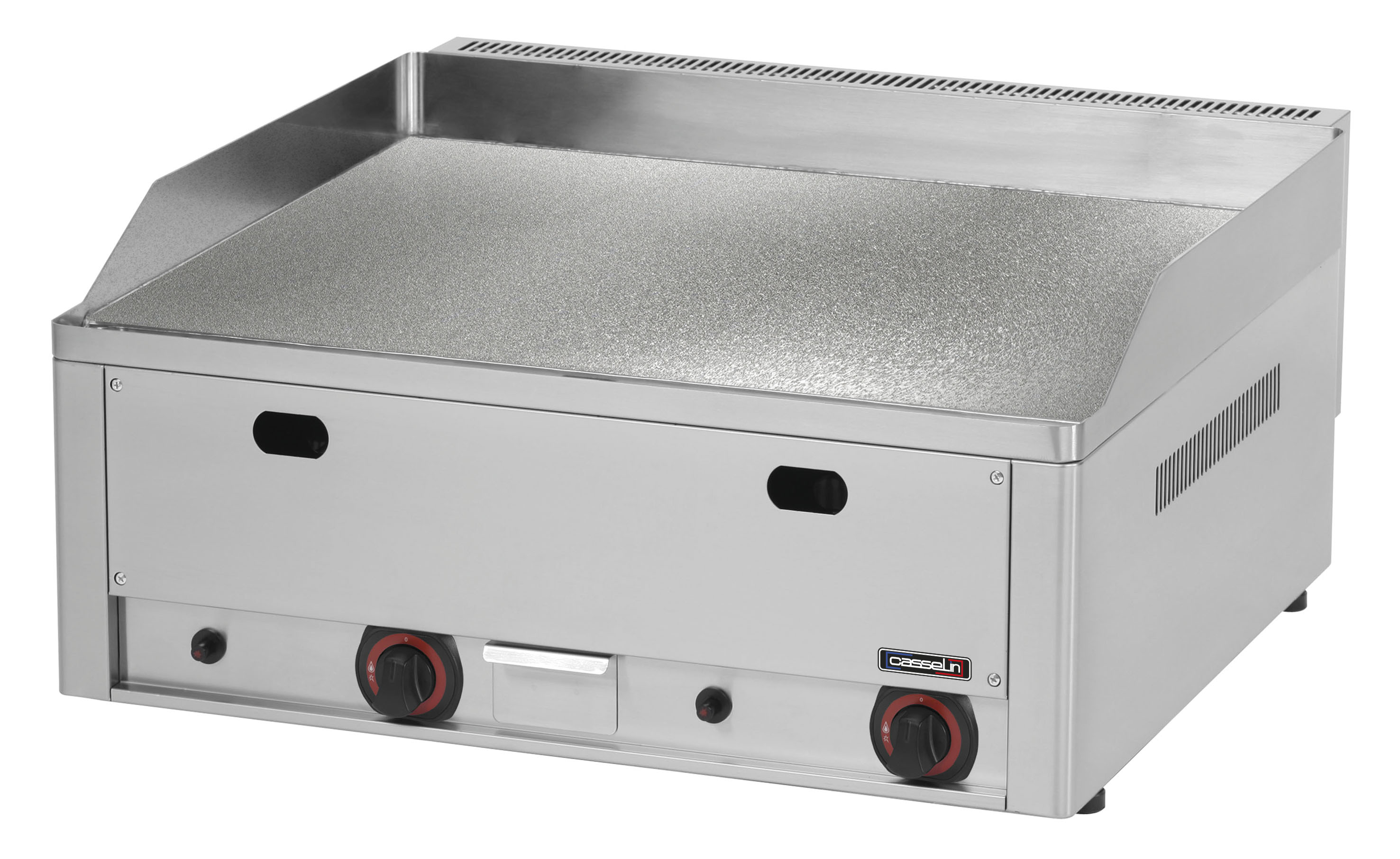 Gasstruktureret grillplade - krom 60