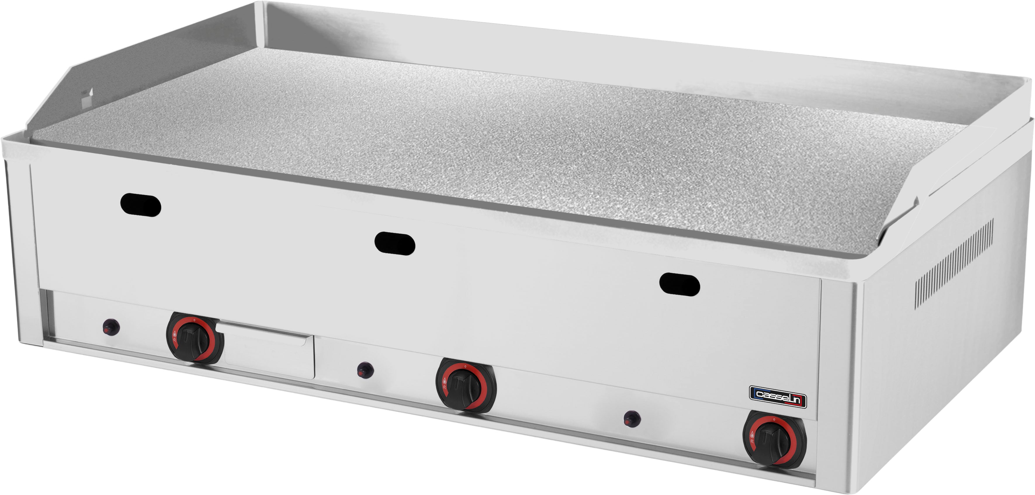 Gasstruktureret grillplade - krom 90