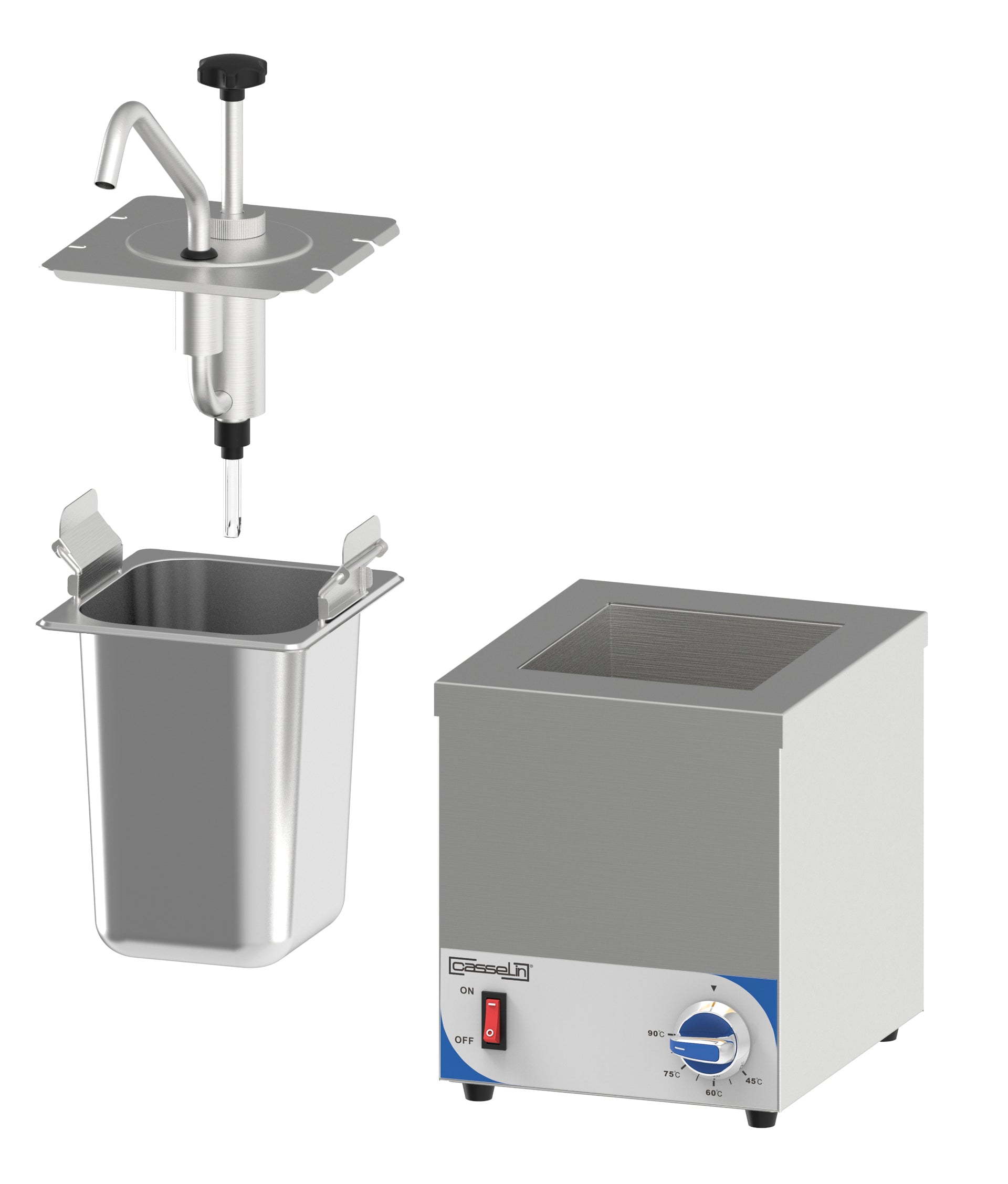 Opvarmet pumpe dispenser