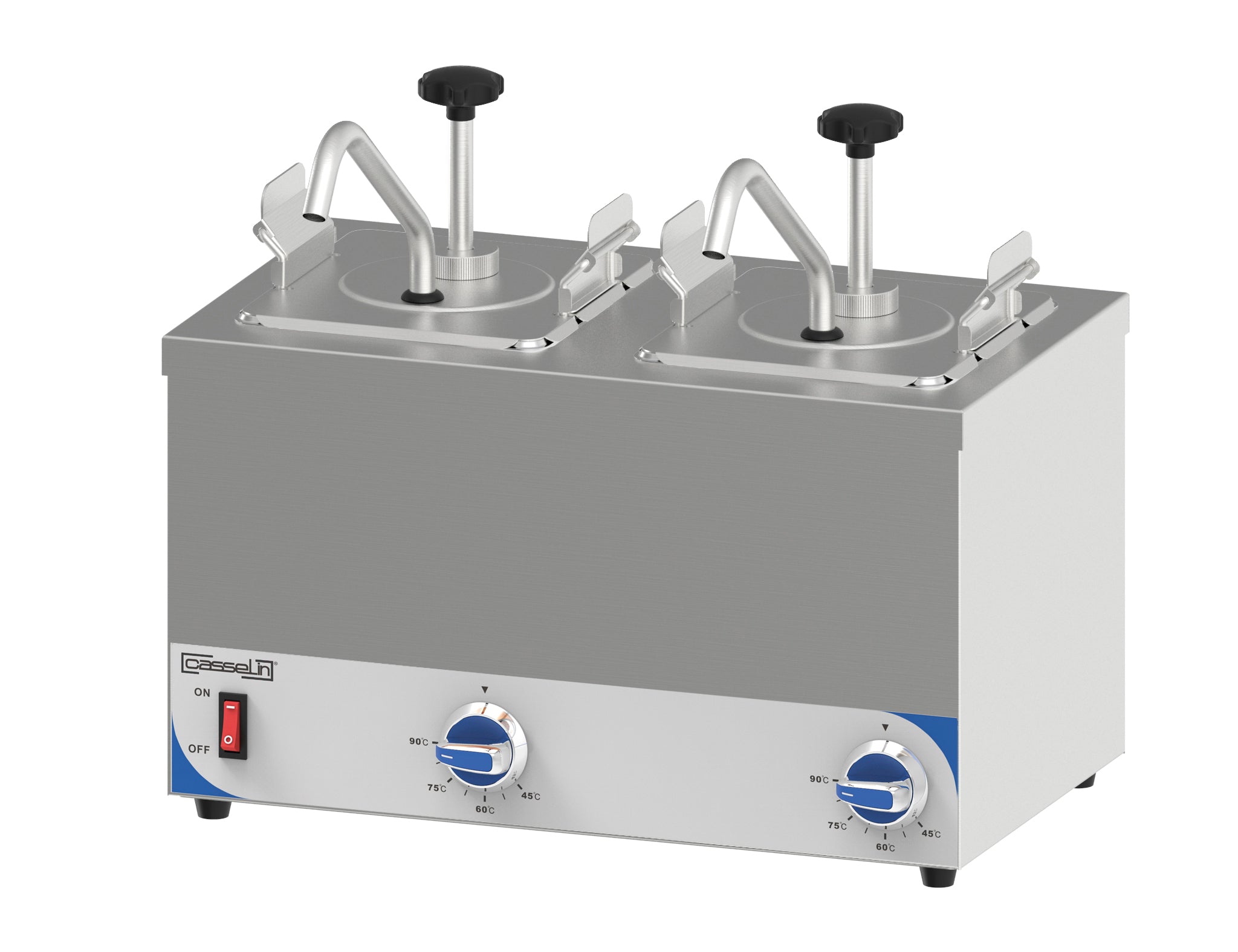 Dobbelt opvarmet pumpedispenser