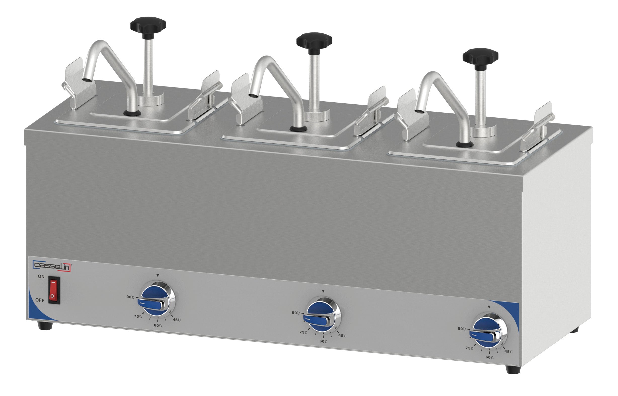 Tredobbelt opvarmet pumpedispenser